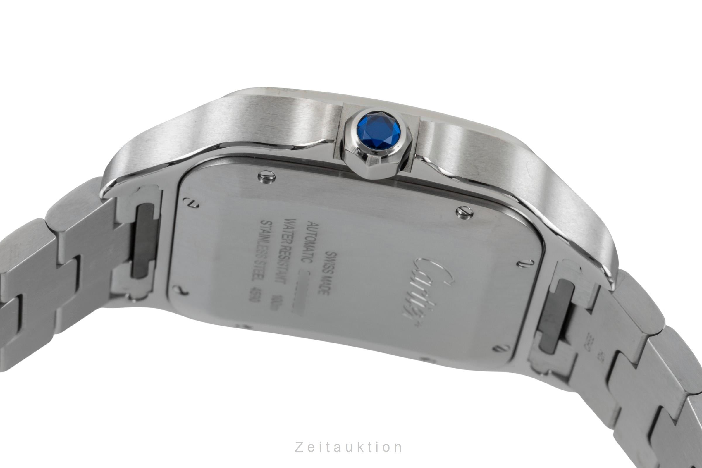 Cartier Santos Stahl Dual Time Herrenuhr Ref. WSSA0076 Box & Papiere 2025 [2601991]