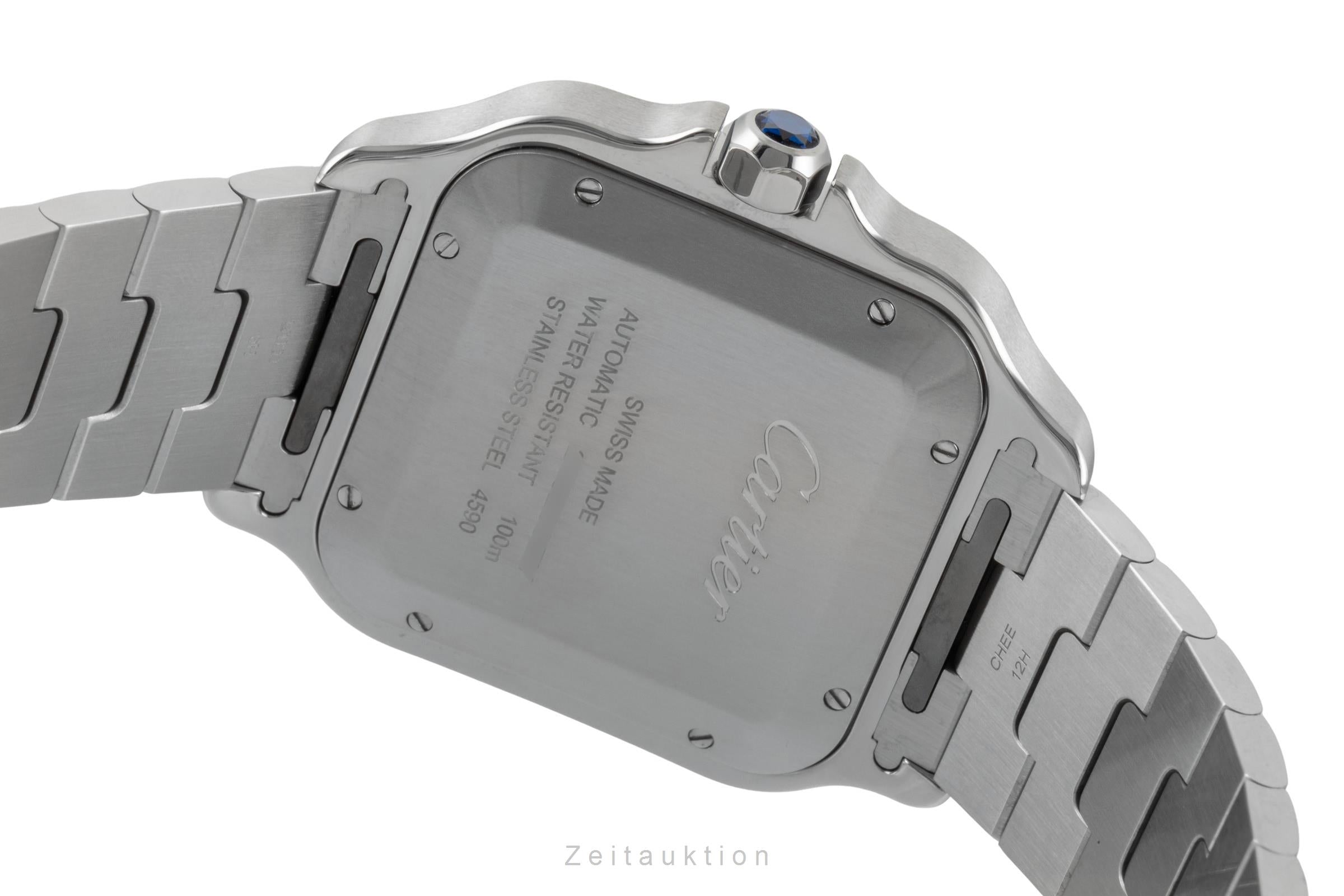 Cartier Santos Stahl Dual Time Herrenuhr Ref. WSSA0076 Box & Papiere 2025 [2601991]