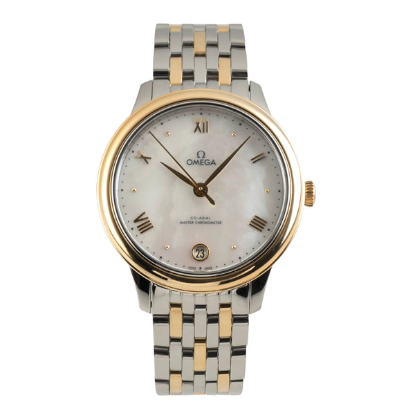 Omega De Ville Stahl / Gold Automatik Damenuhr Ref. 434.20.34.20.05.002 B&P 2024 [2601992]