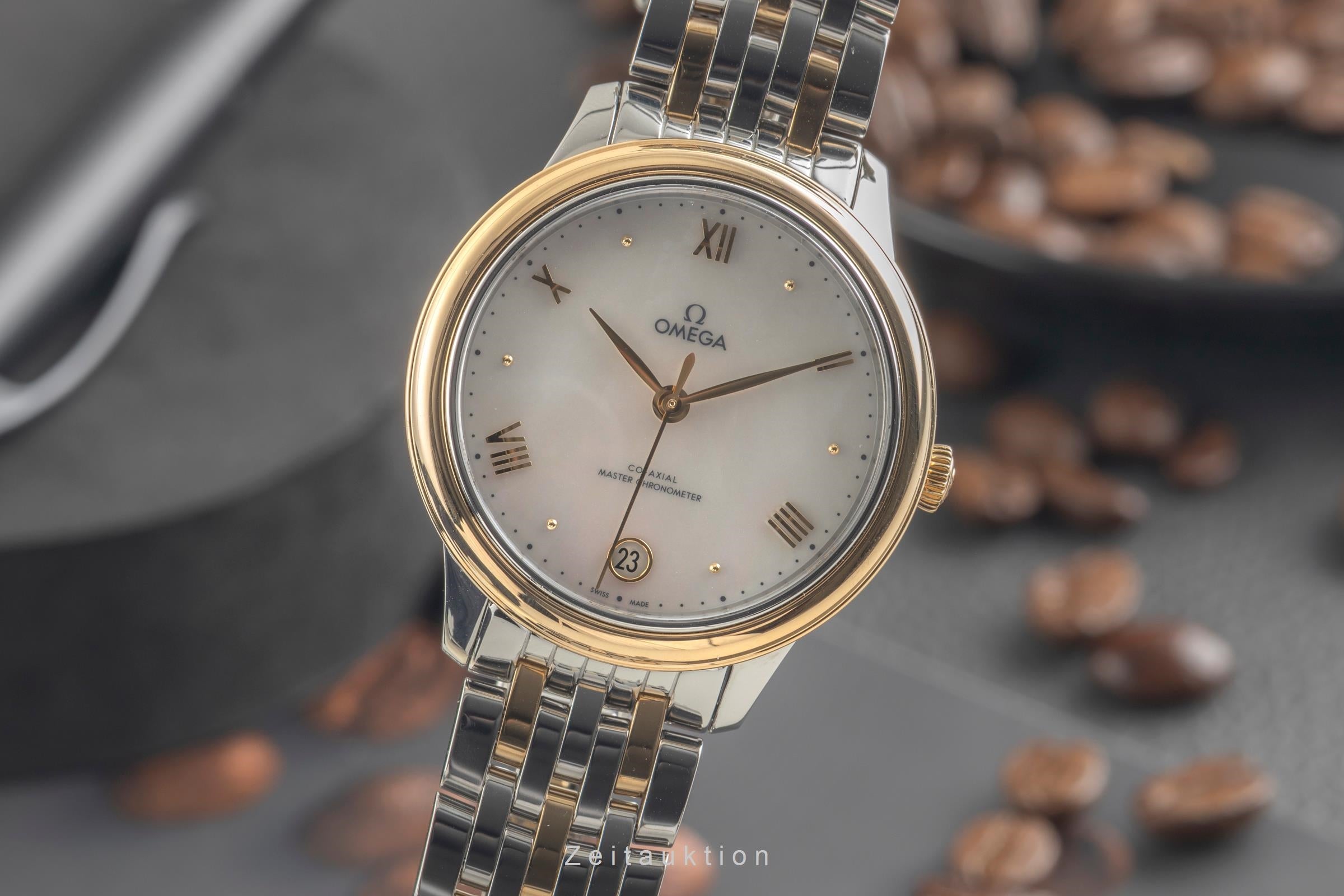 Omega De Ville acero / oro automático reloj para damas  434.20.34.20.05.002 LP: 9900EUR  [2601992]