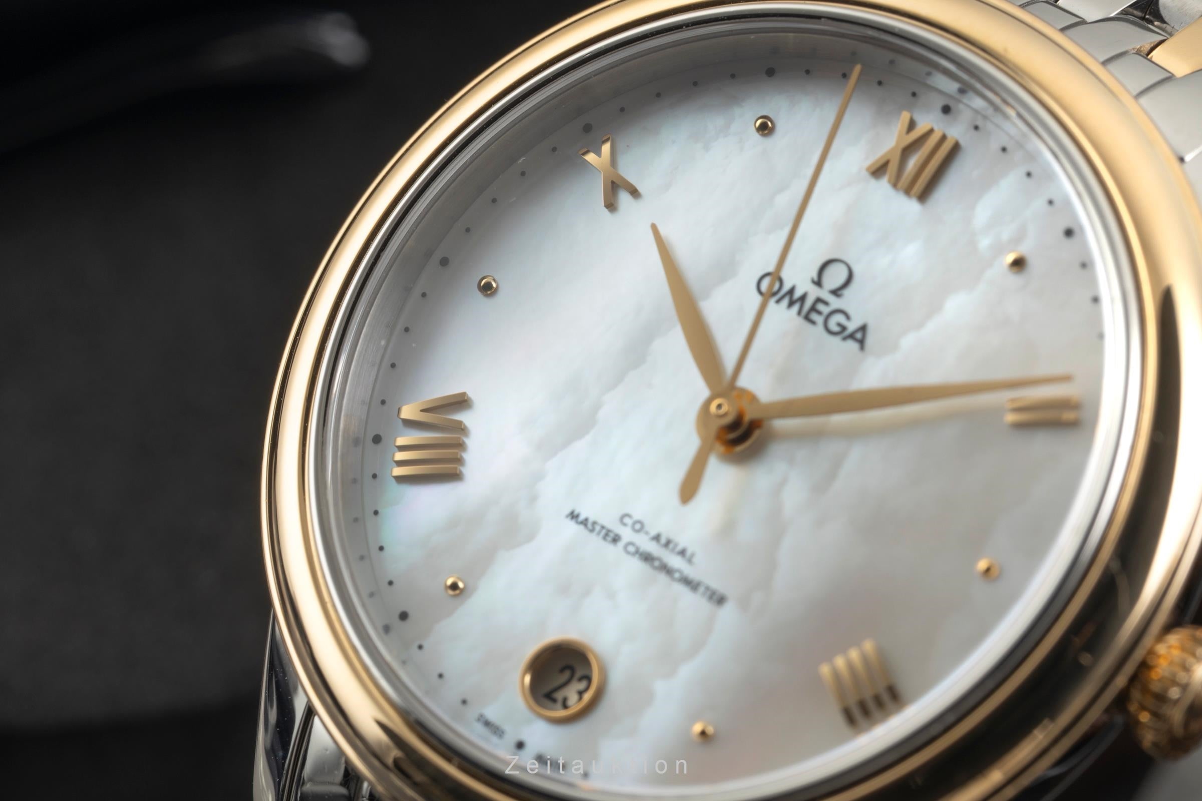 Omega De Ville Stahl / Gold Automatik Damenuhr Ref. 434.20.34.20.05.002 B&P 2024 [2601992]