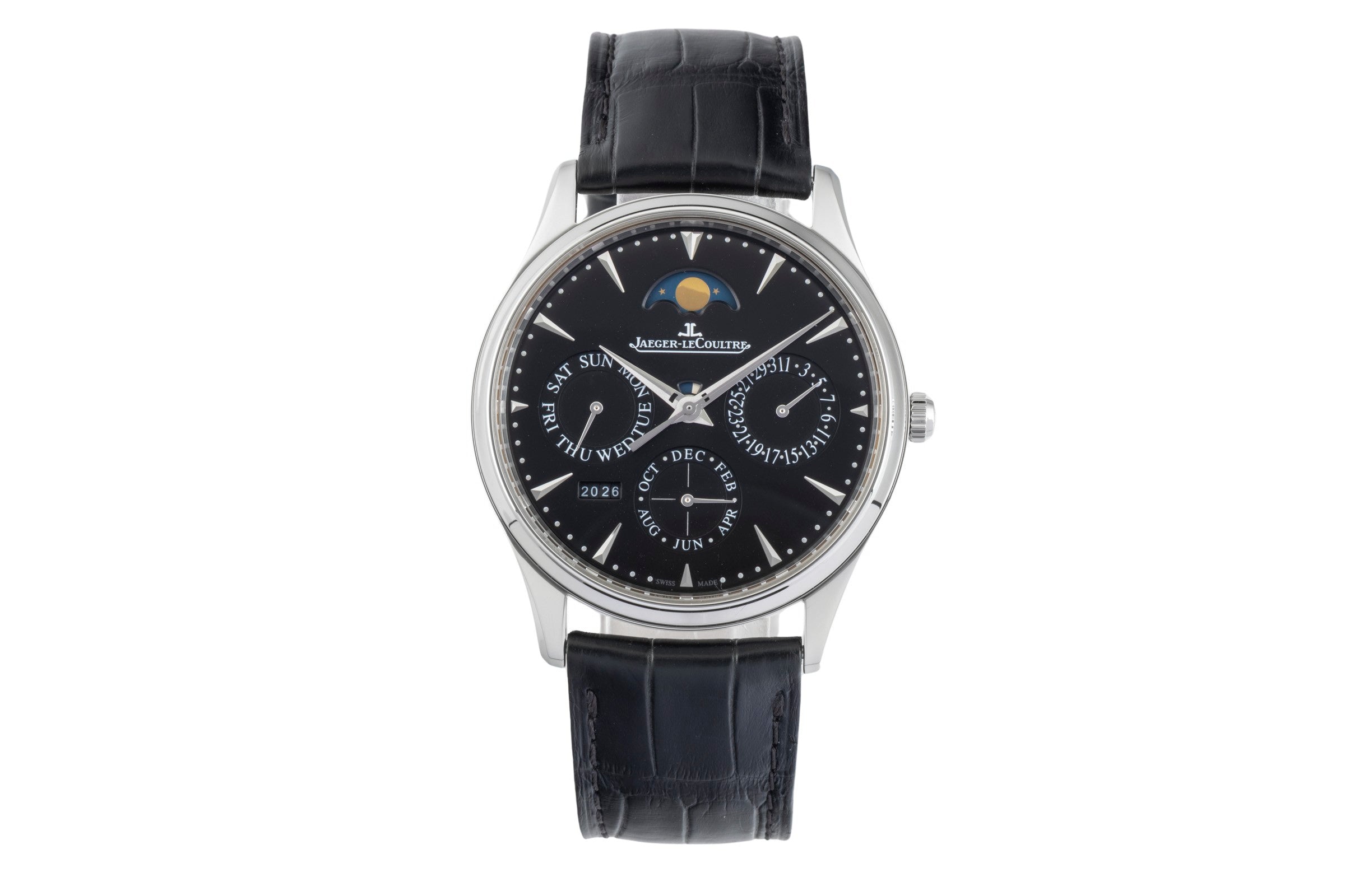 Jaeger LeCoultre Master Ultra Thin steel automatic men's watch Q1308470   , 176.8.21.S  [2601993]