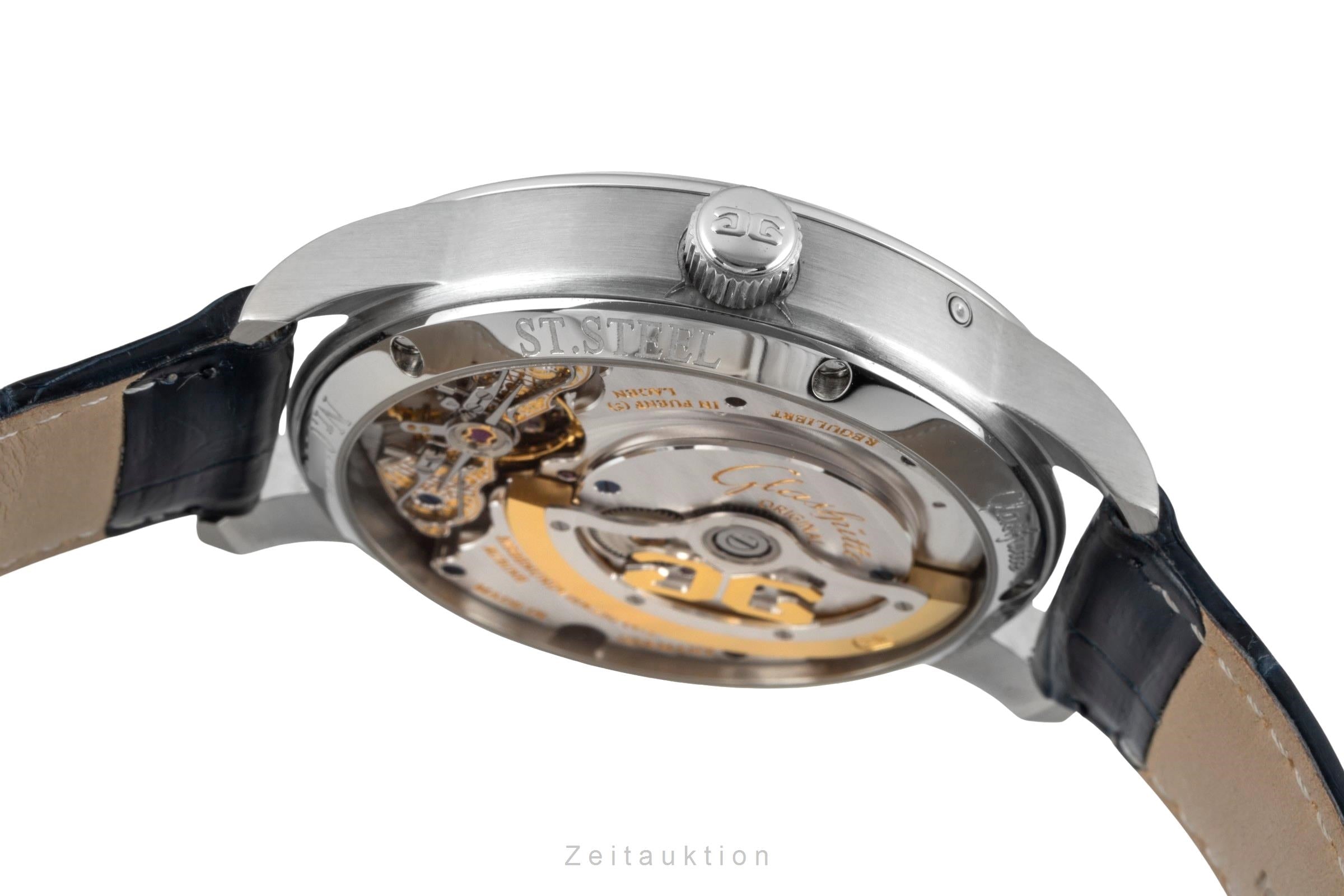 Glashütte PanoMaticLunar acero automático reloj para caballeros 1-90-02-05-02-04  [2601994]