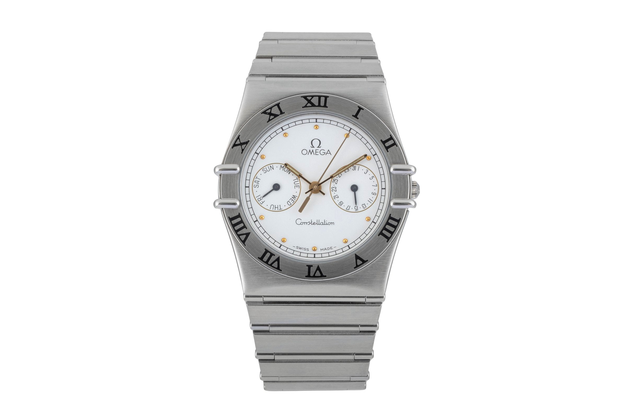 Omega Constellation Day-Date Stahl Quarz Herrenuhr Ref. 396.1070.1 396.1080.1  [2601995]