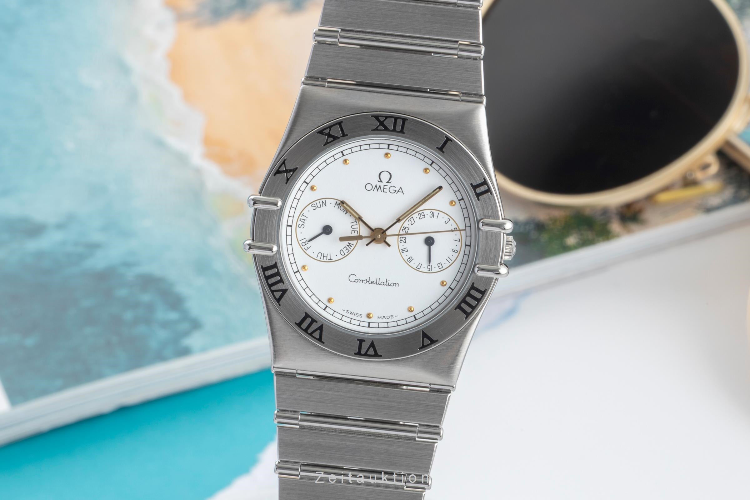 Omega Constellation Day-Date Stahl Quarz Herrenuhr Ref. 396.1070.1 396.1080.1  [2601995]