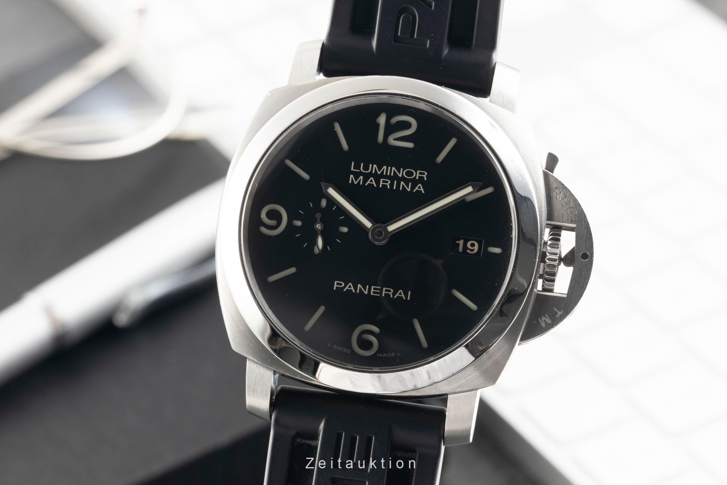 Panerai Luminor Marina acero automático reloj para caballeros PAM00312 LP: 8900EUR  [2601997]