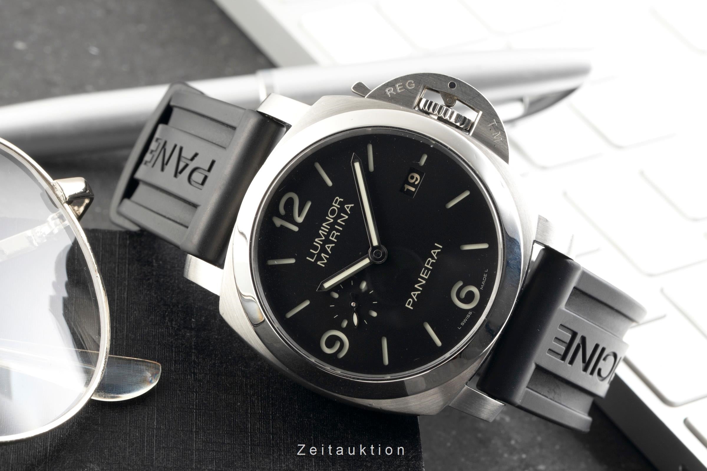 Panerai Luminor Marina acero automático reloj para caballeros PAM00312 LP: 8900EUR  [2601997]