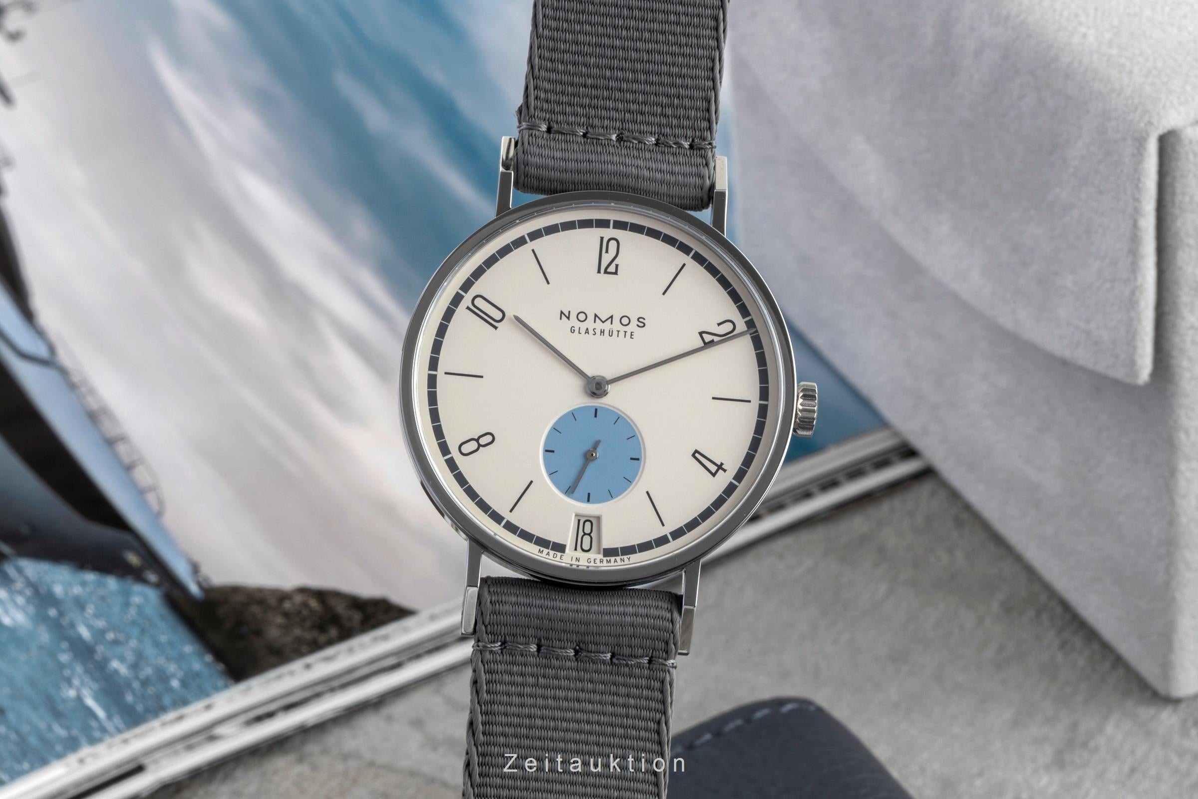 Nomos Tangente acier à remontage manuel montre pour hommes 179.S24 Limited  [2602001]