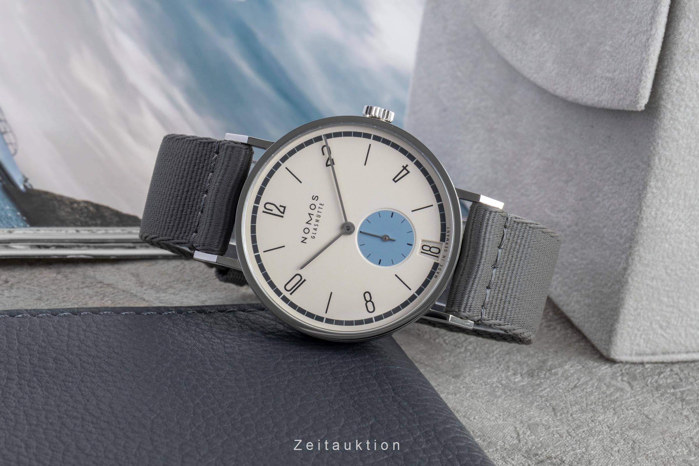 Nomos Tangente acciaio carica manuale orologio da uomo 179.S24 Limited  [2602001]