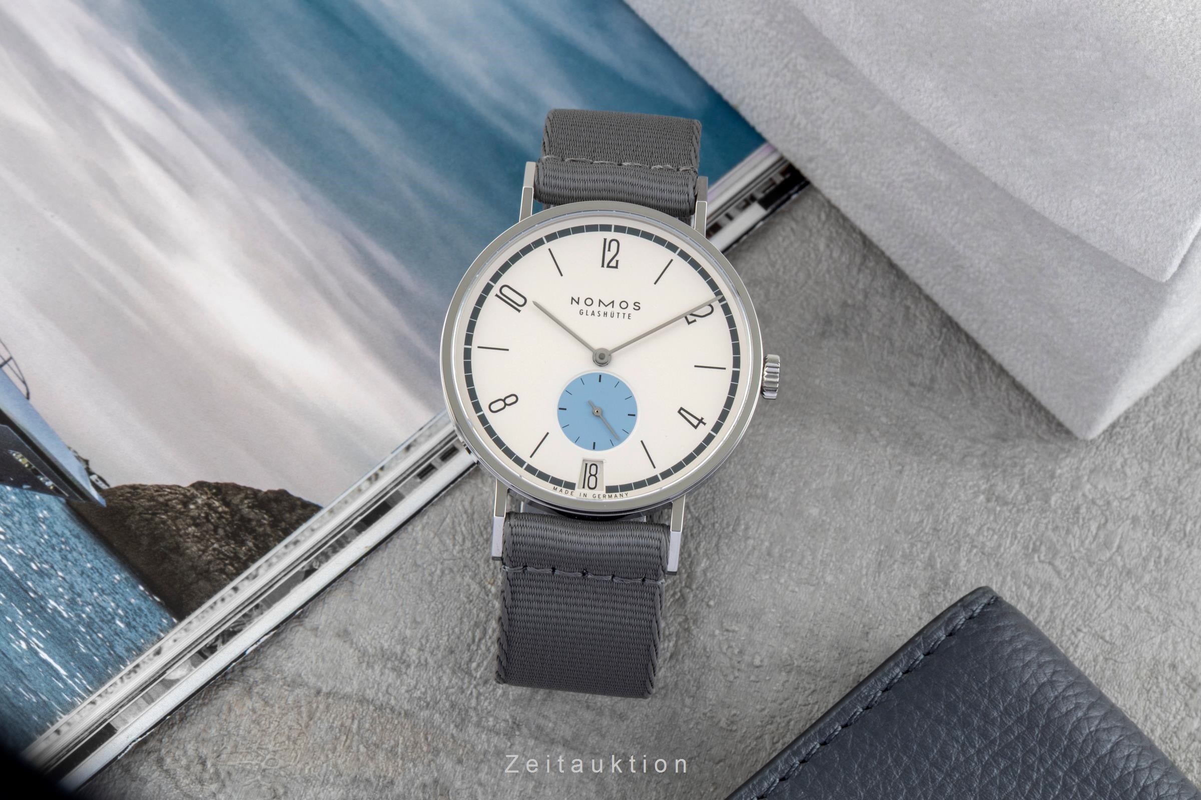 Nomos Tangente acciaio carica manuale orologio da uomo 179.S24 Limited  [2602001]