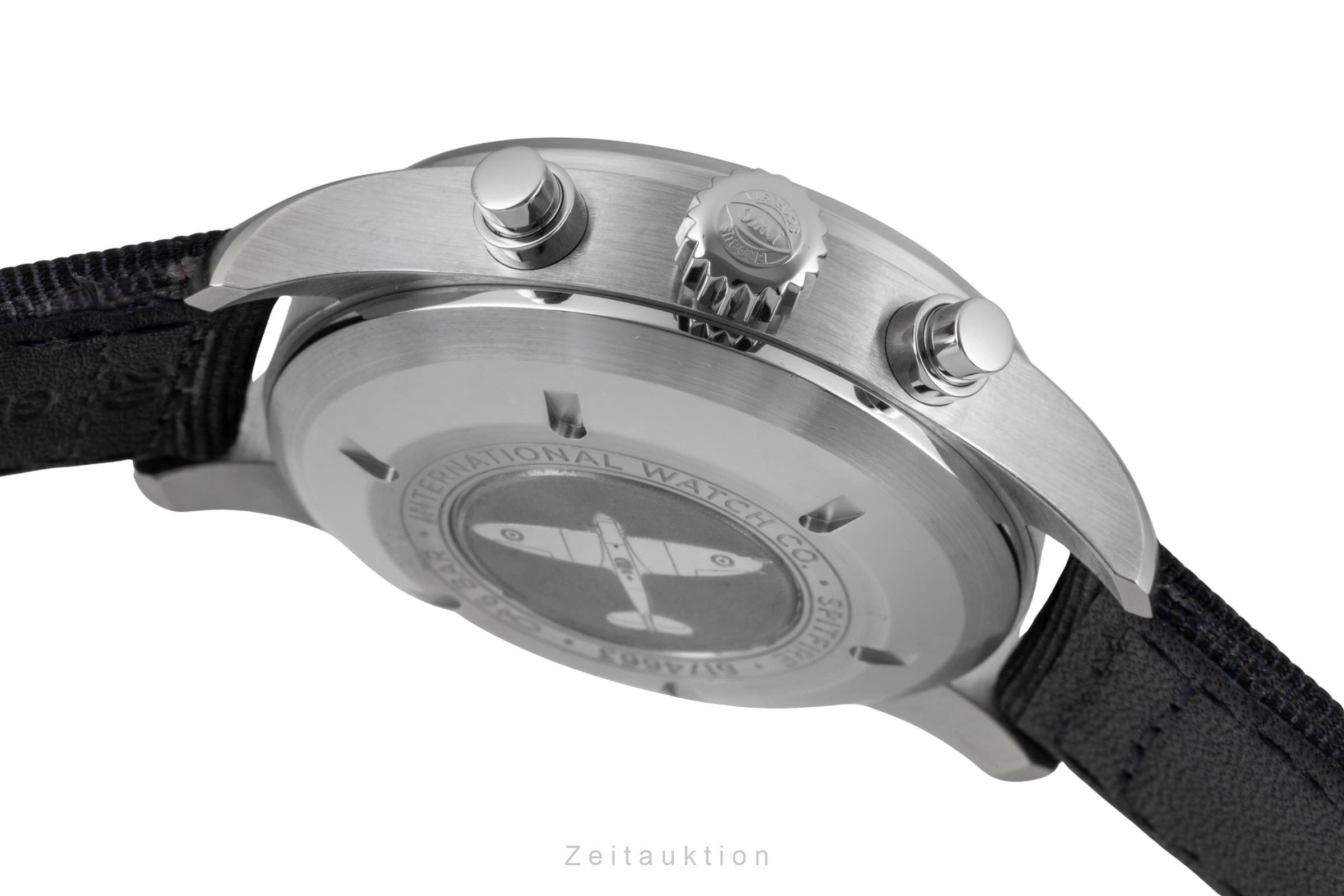 IWC Fliegerchronograph chronographe acier automatique montre pour hommes IW387903 LP: 7700EUR  [2602006]