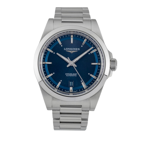 Longines Conquest acero automático reloj para caballeros L3.720.4.92.6  [2602007]