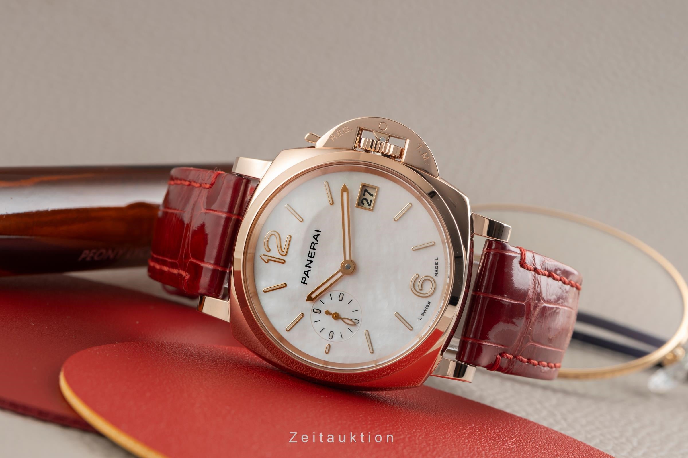 Panerai Luminor  18 ct gold automatic women's watch PAM01280  [2602012]
