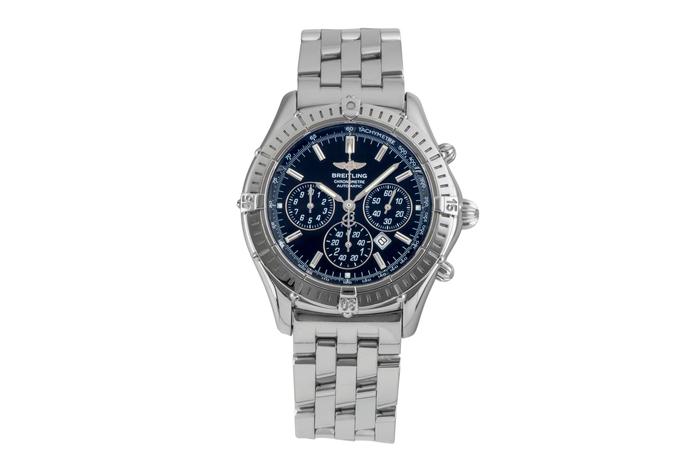 Breitling Shadow Flyback chronograph steel automatic men's watch A35312  [2602016]