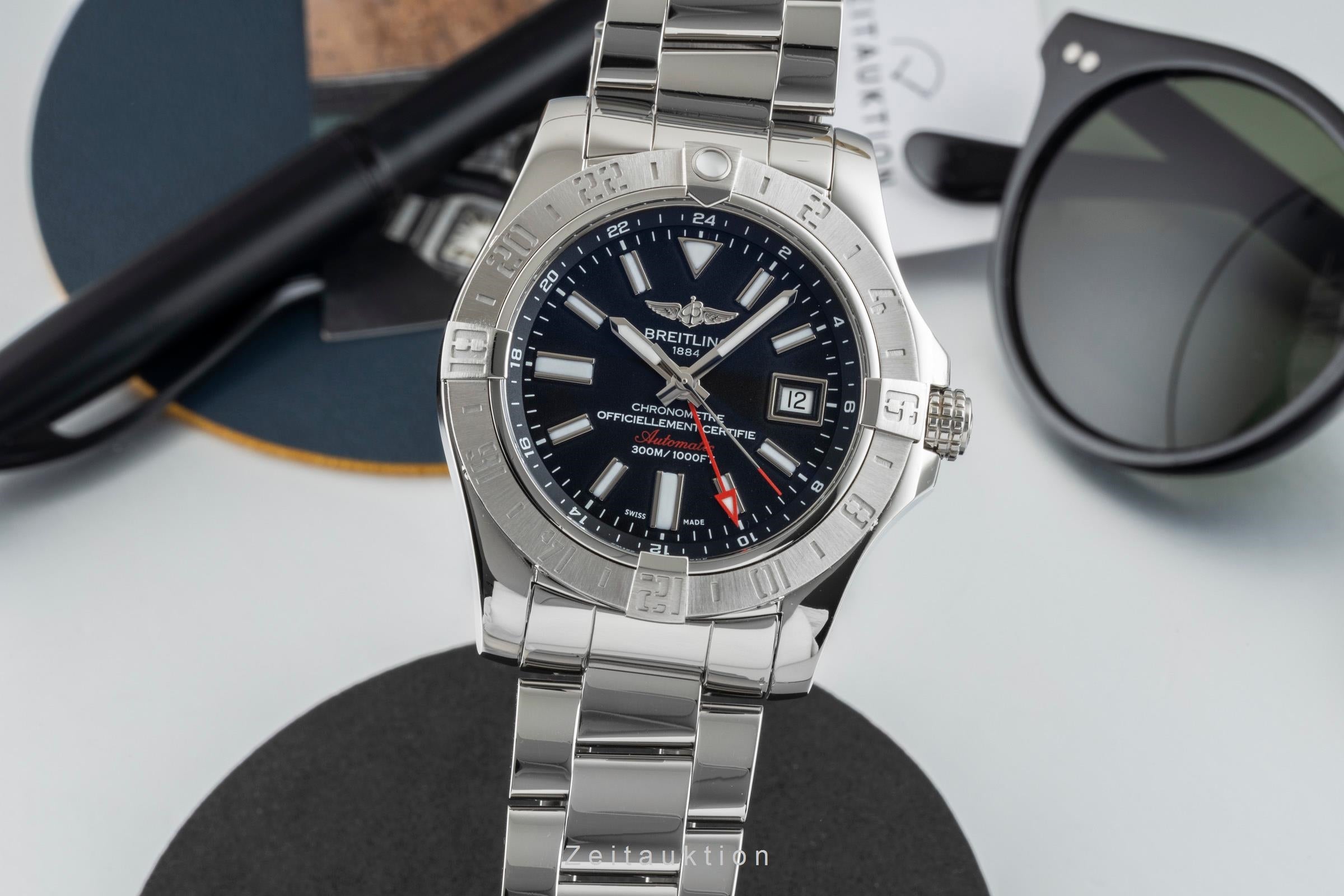 Breitling Avenger II GMT steel automatic men's watch A3239011/BC35  [2602020]