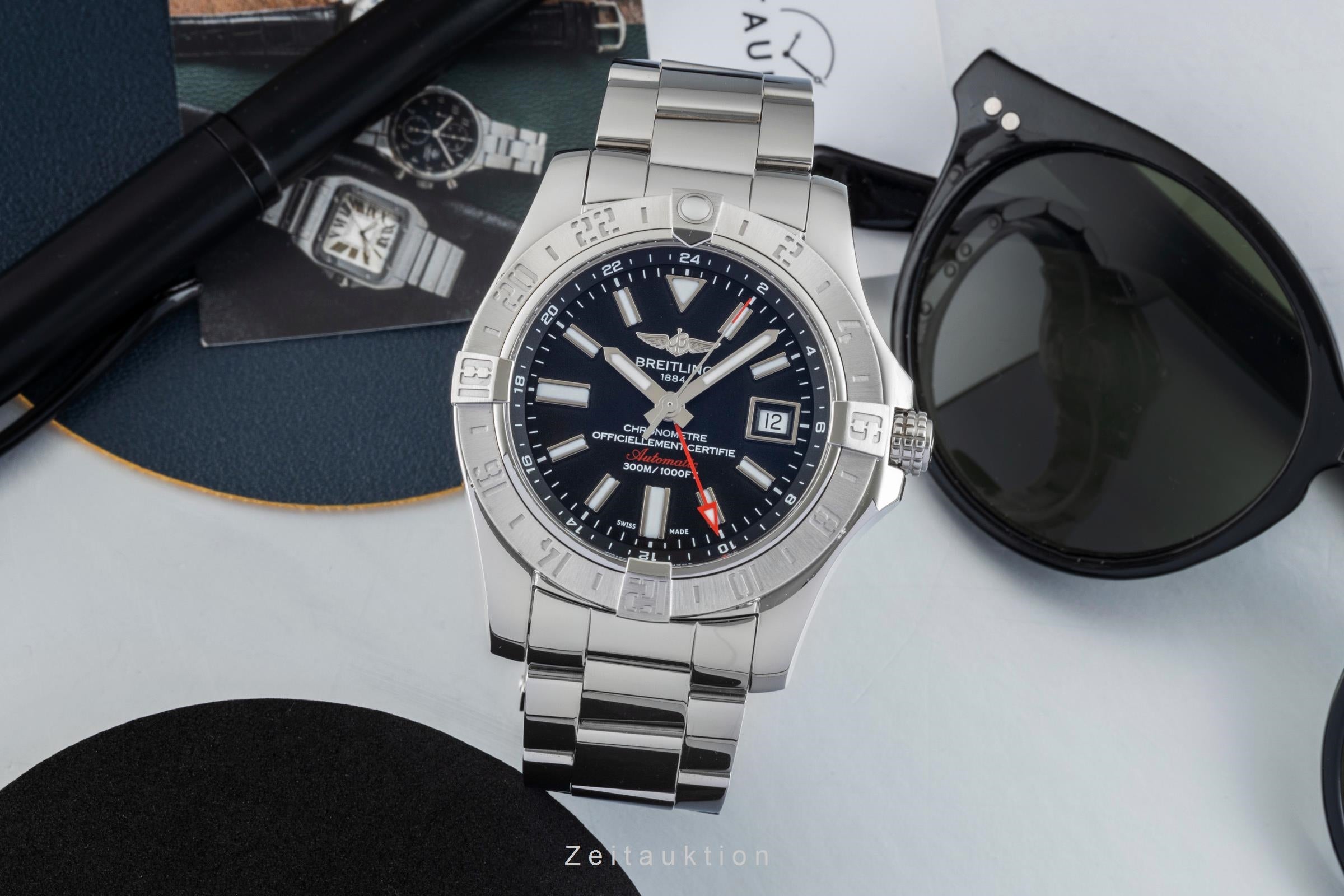 Breitling Avenger II GMT acero automático reloj para caballeros A3239011/BC35  [2602020]