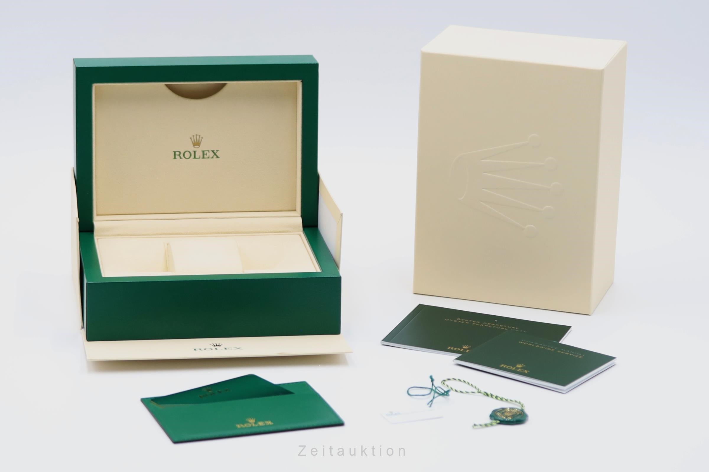 Rolex Oyster Perpetual Black Dial Stahl Automatik Herren Ref. 124300 B&P 2021 [2602021]