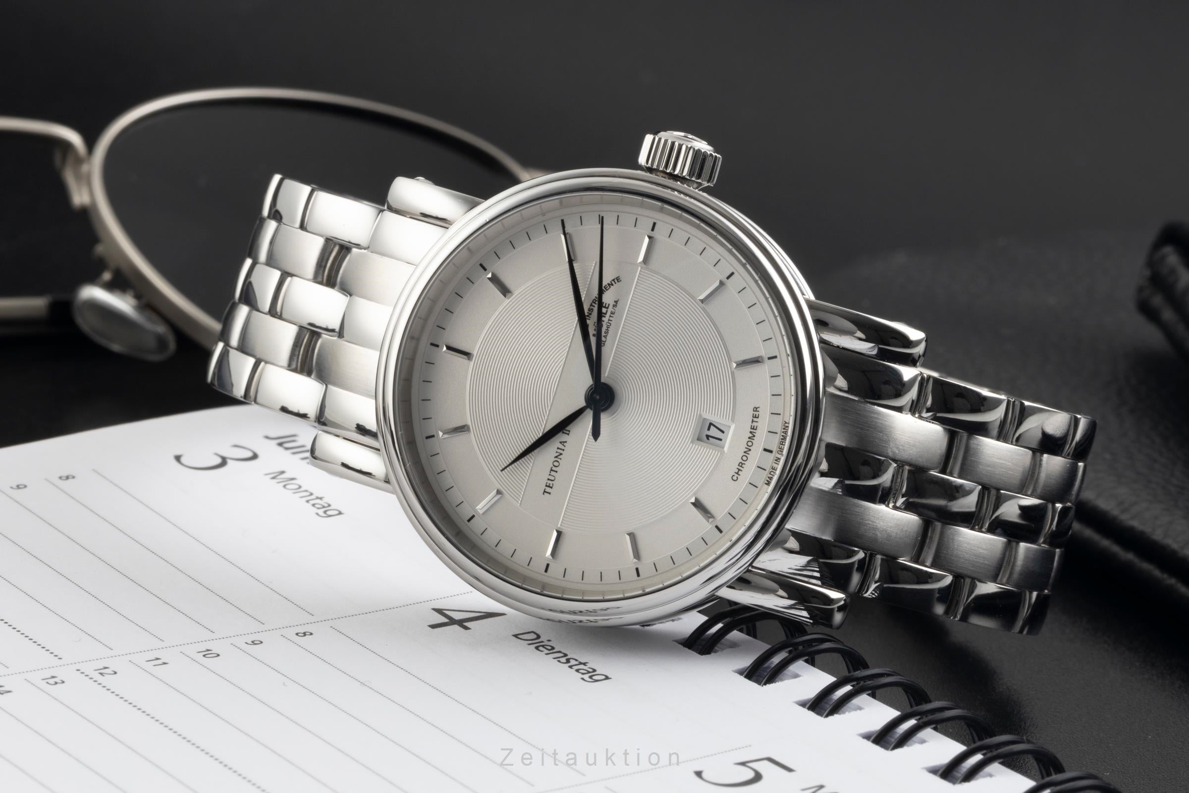 Mühle Teutonia II acciaio automatismo orologio da uomo M1-30-45-200-MB  [2602028]