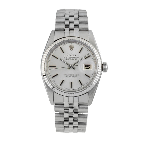 Rolex Datejust acero / oro blanco automático reloj para caballeros 1601 Vintage  [2602031]