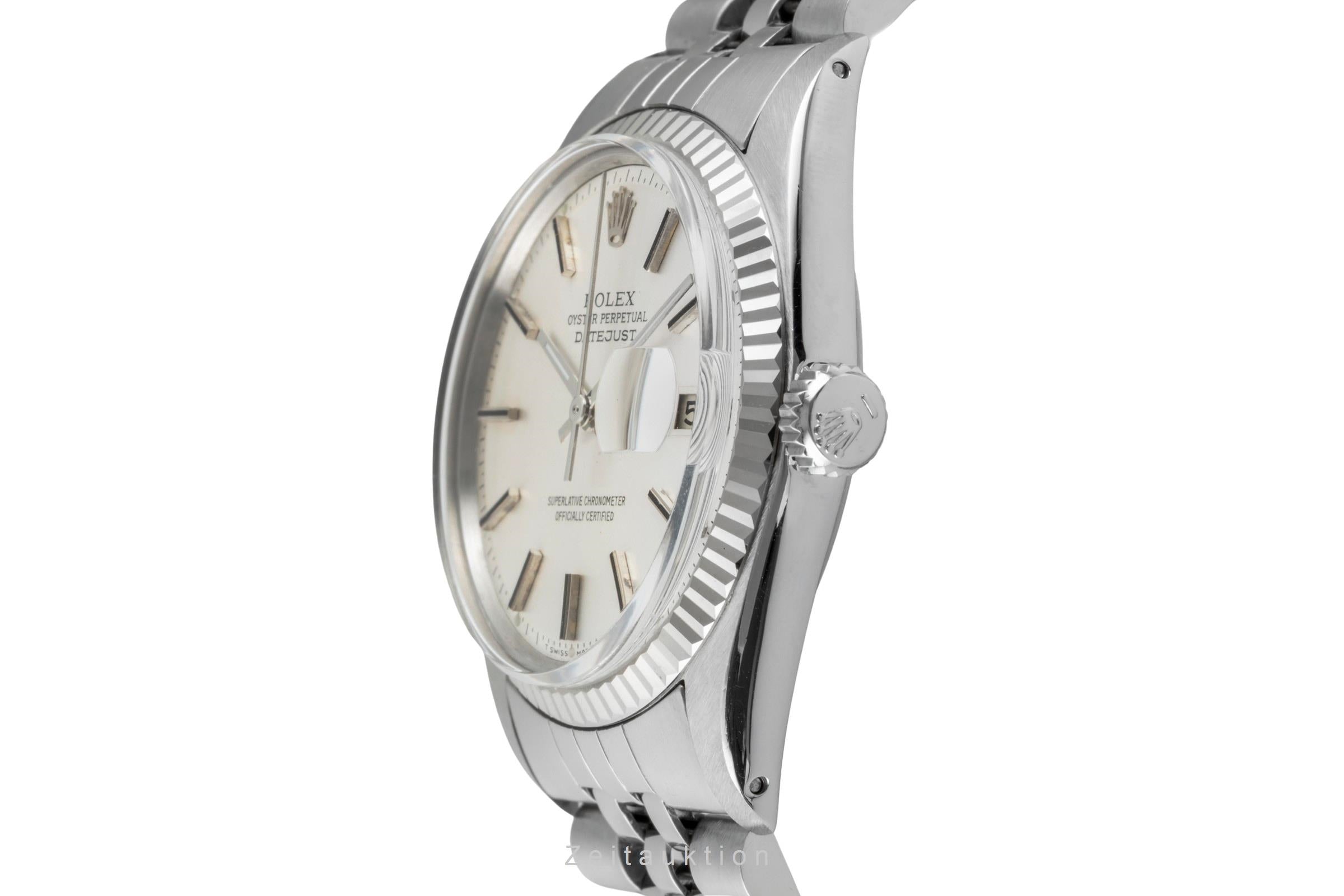Rolex Datejust acero / oro blanco automático reloj para caballeros 1601 Vintage  [2602031]