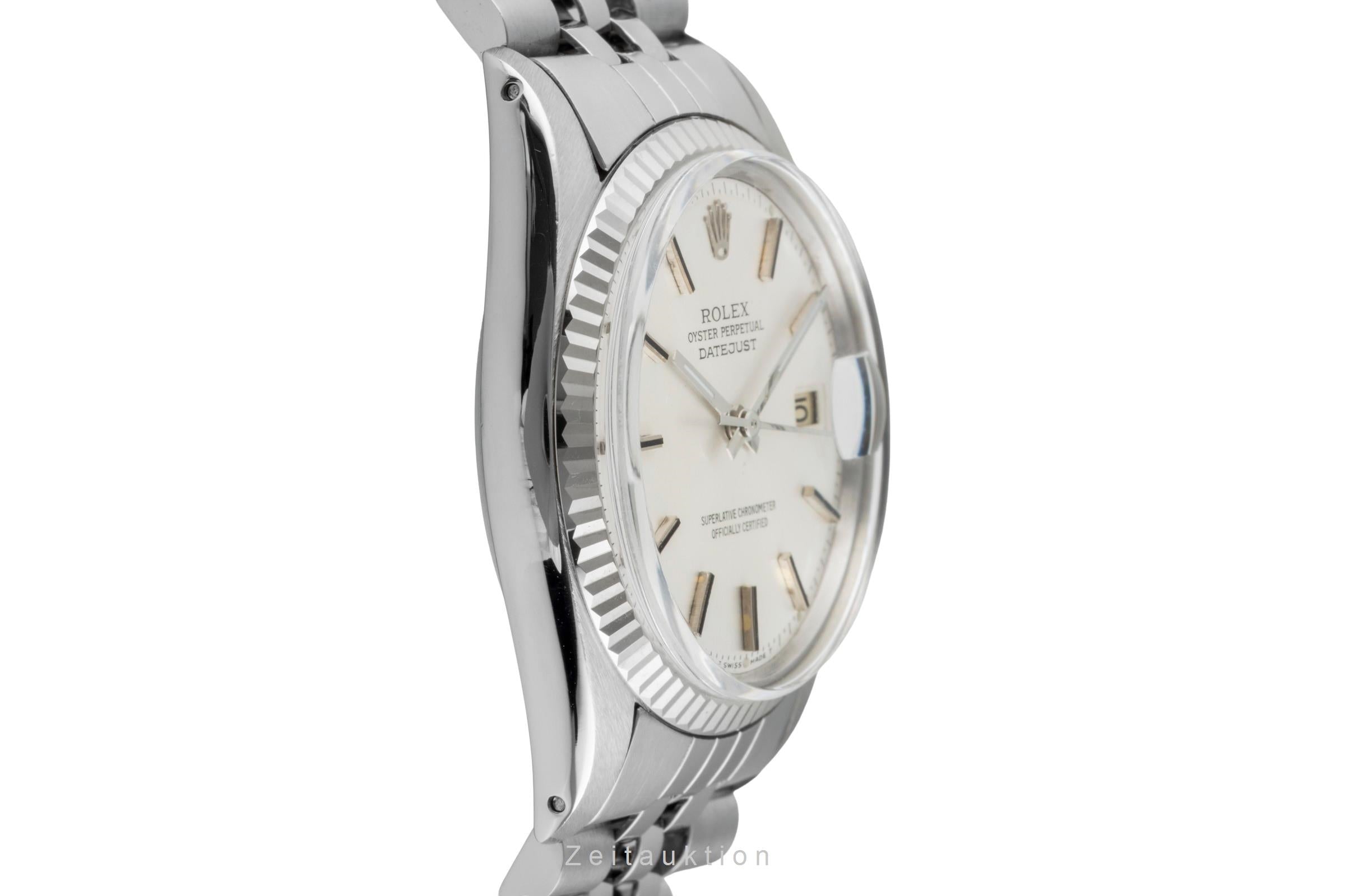 Rolex Datejust acero / oro blanco automático reloj para caballeros 1601 Vintage  [2602031]