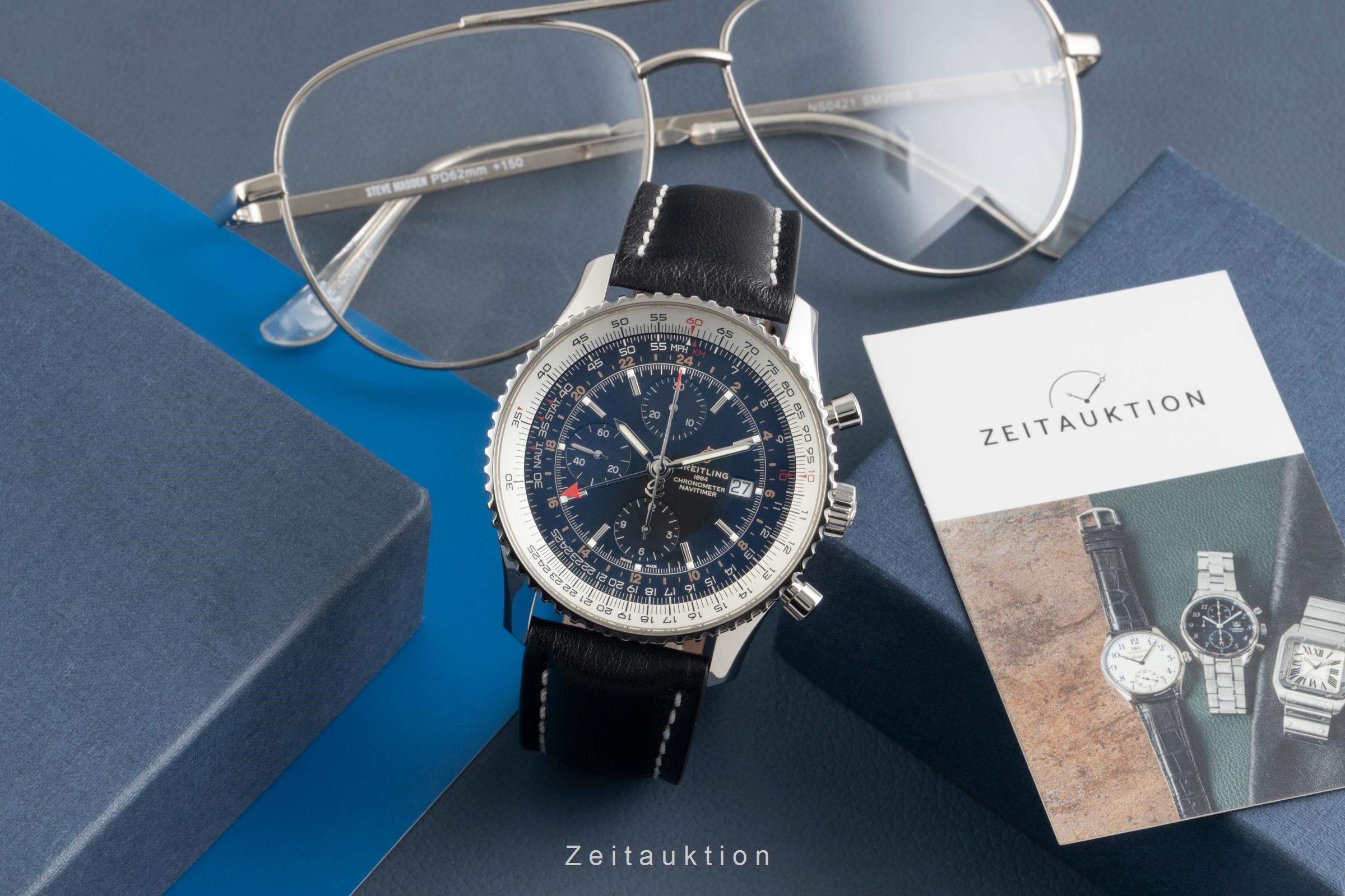 Breitling Navitimer World GMT Chronograph Edelstahl Automatik Ref. A24322 [2602033]