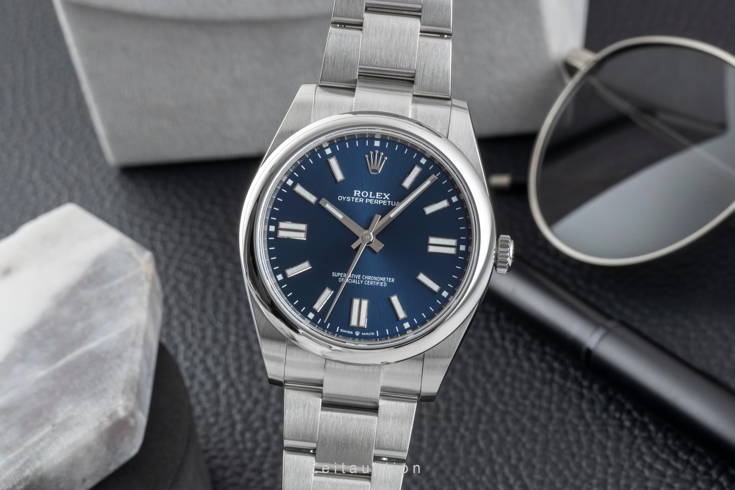 Rolex Oyster Perpetual acier automatique montre pour hommes 124300  [2602043]