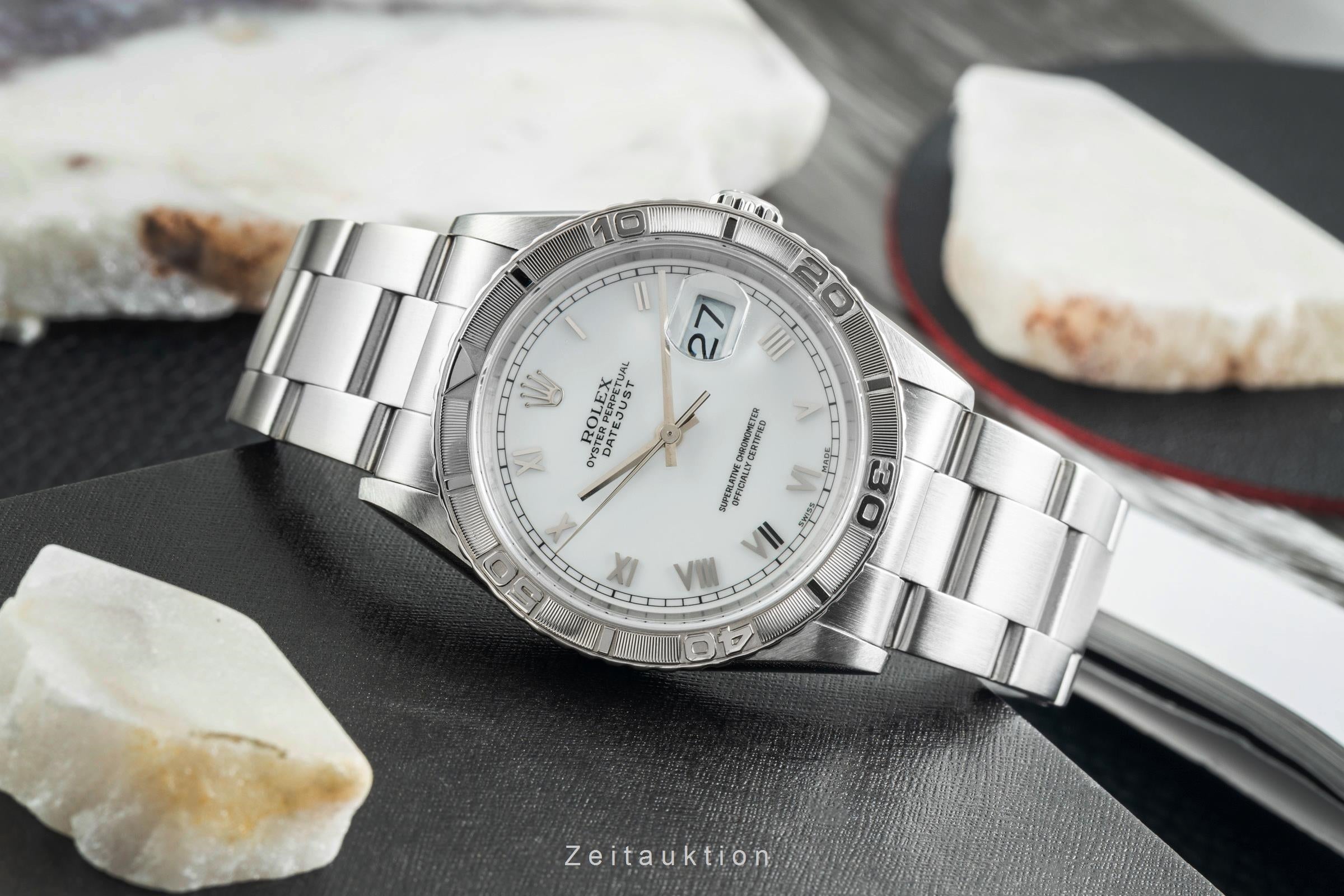 Rolex Datejust Turn-O-Graph acero / oro blanco automático reloj para caballeros 16264  [2602044]