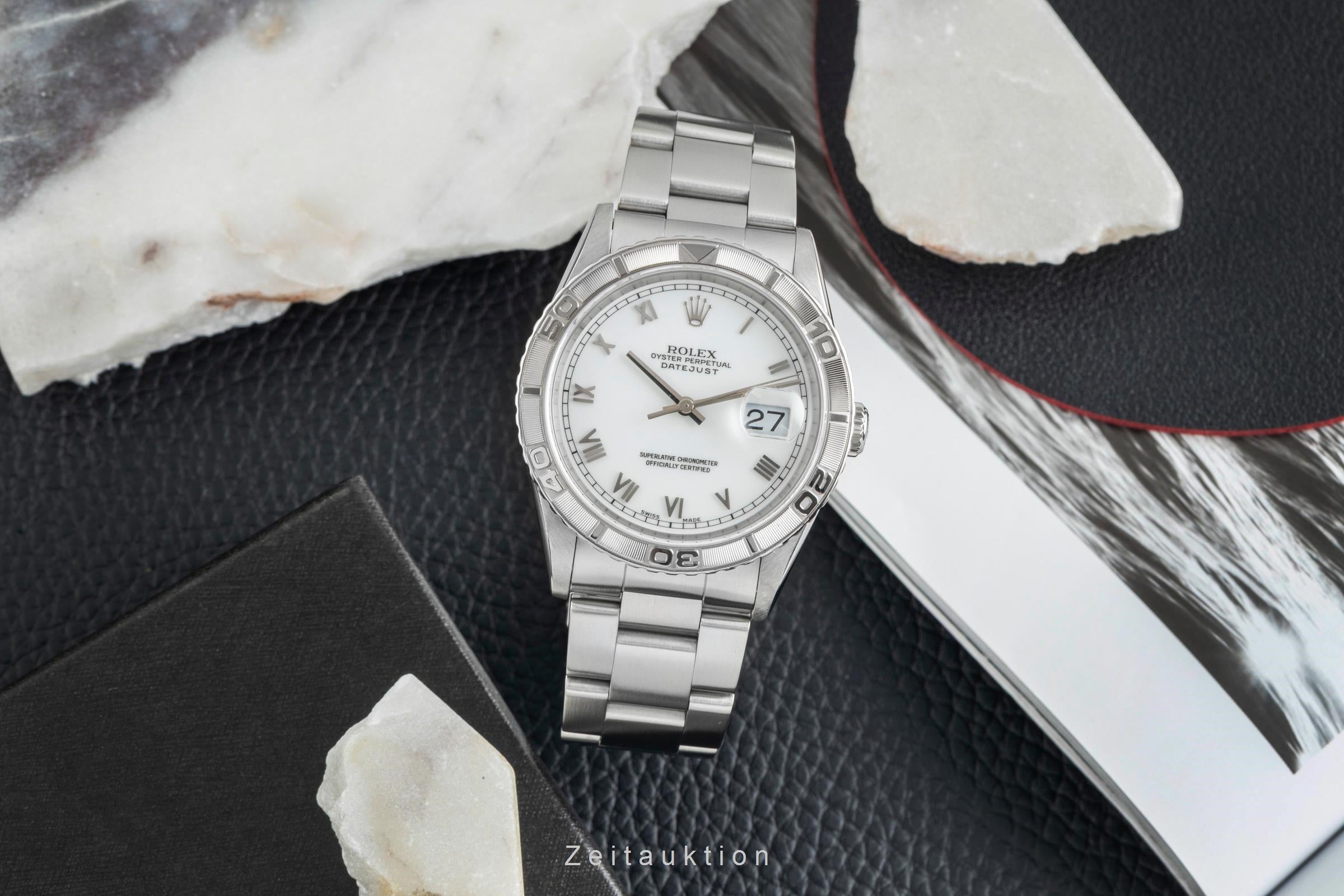 Rolex Datejust Turn-O-Graph acero / oro blanco automático reloj para caballeros 16264  [2602044]