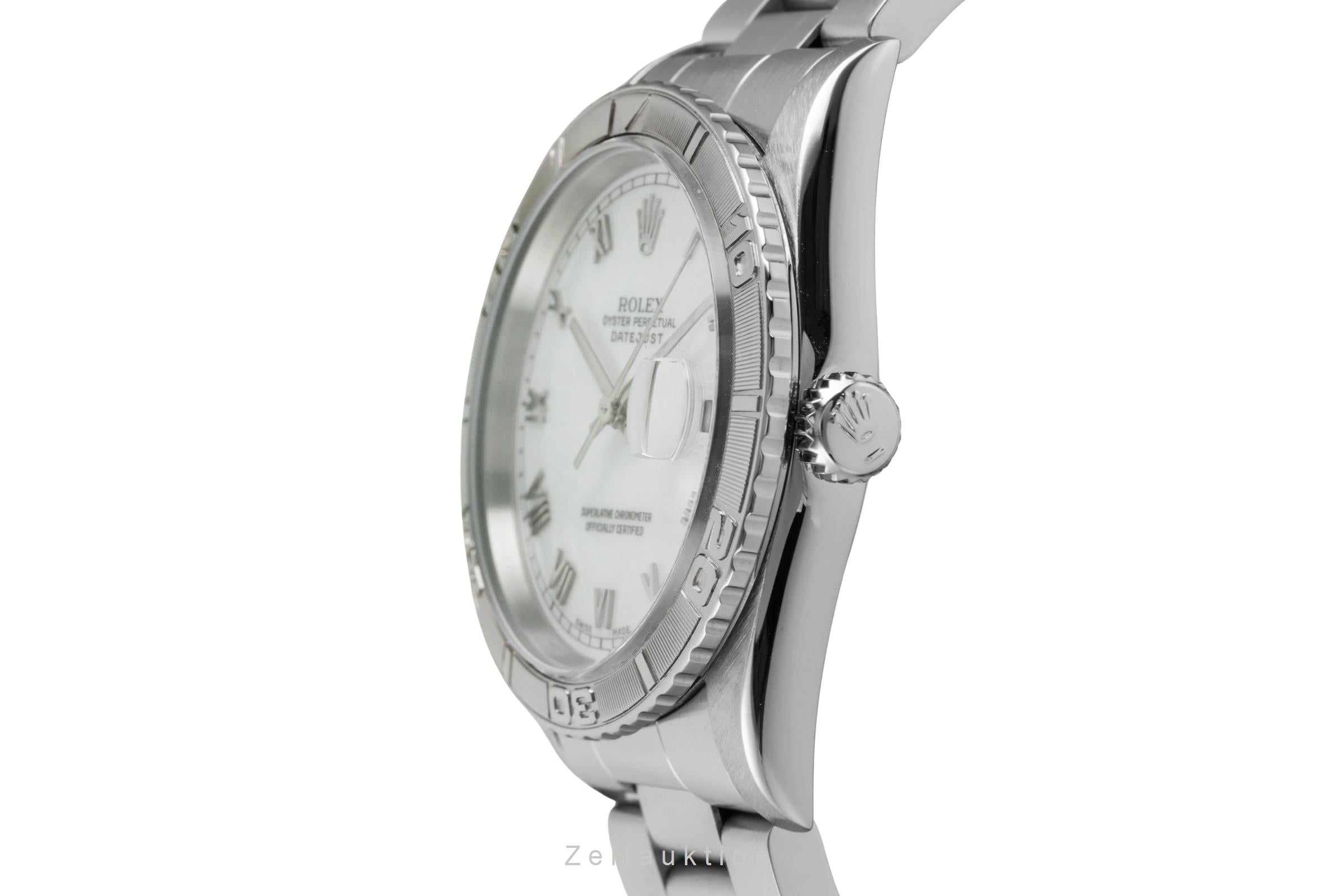 Rolex Datejust Turn-O-Graph acero / oro blanco automático reloj para caballeros 16264  [2602044]