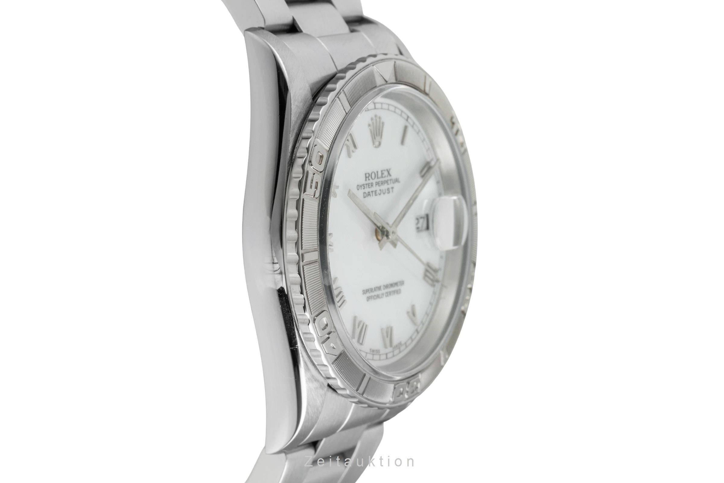 Rolex Datejust Turn-O-Graph acero / oro blanco automático reloj para caballeros 16264  [2602044]