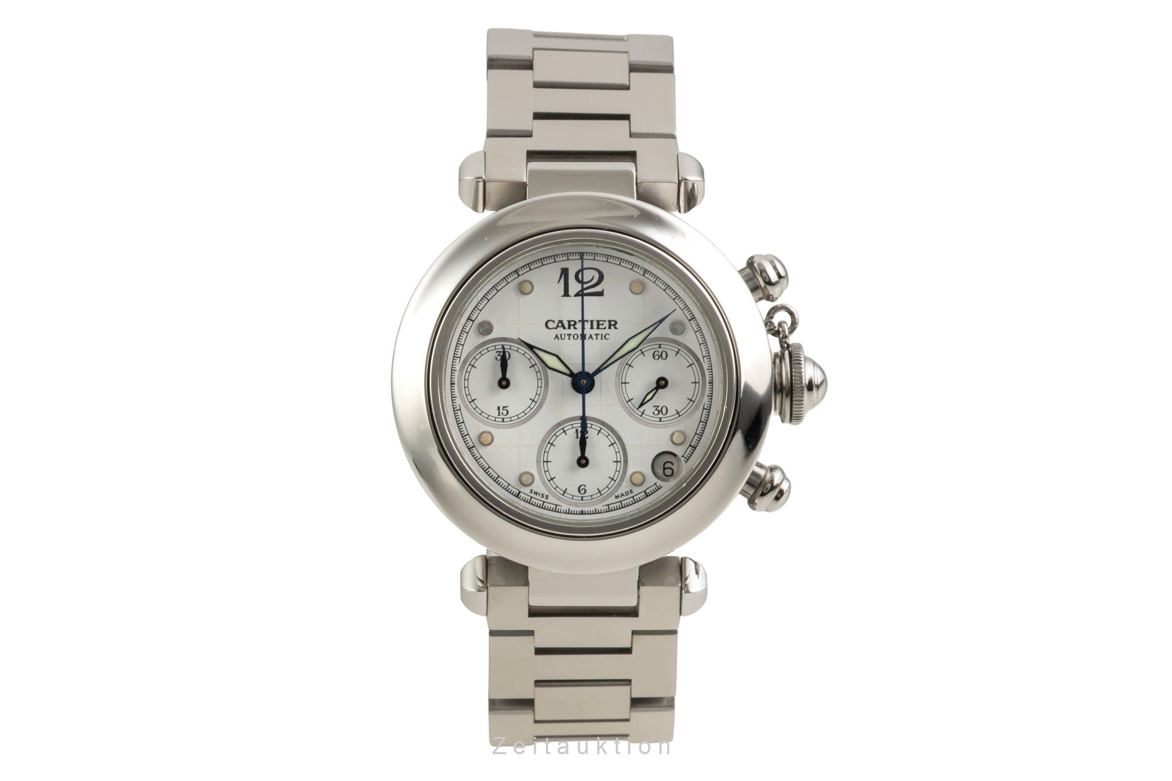 Cartier Pasha cronografo acciaio automatismo orologio da uomo W31039M7  [2602050]