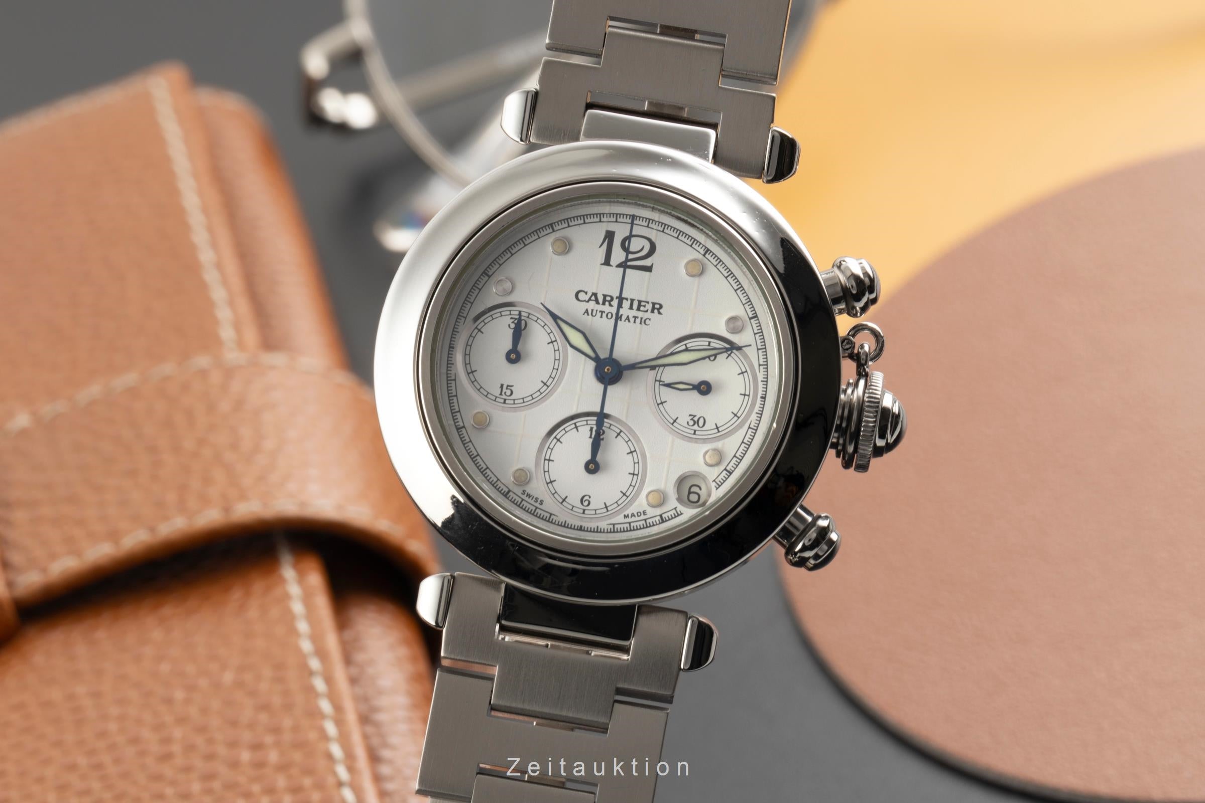 Cartier Pasha cronografo acciaio automatismo orologio da uomo W31039M7  [2602050]