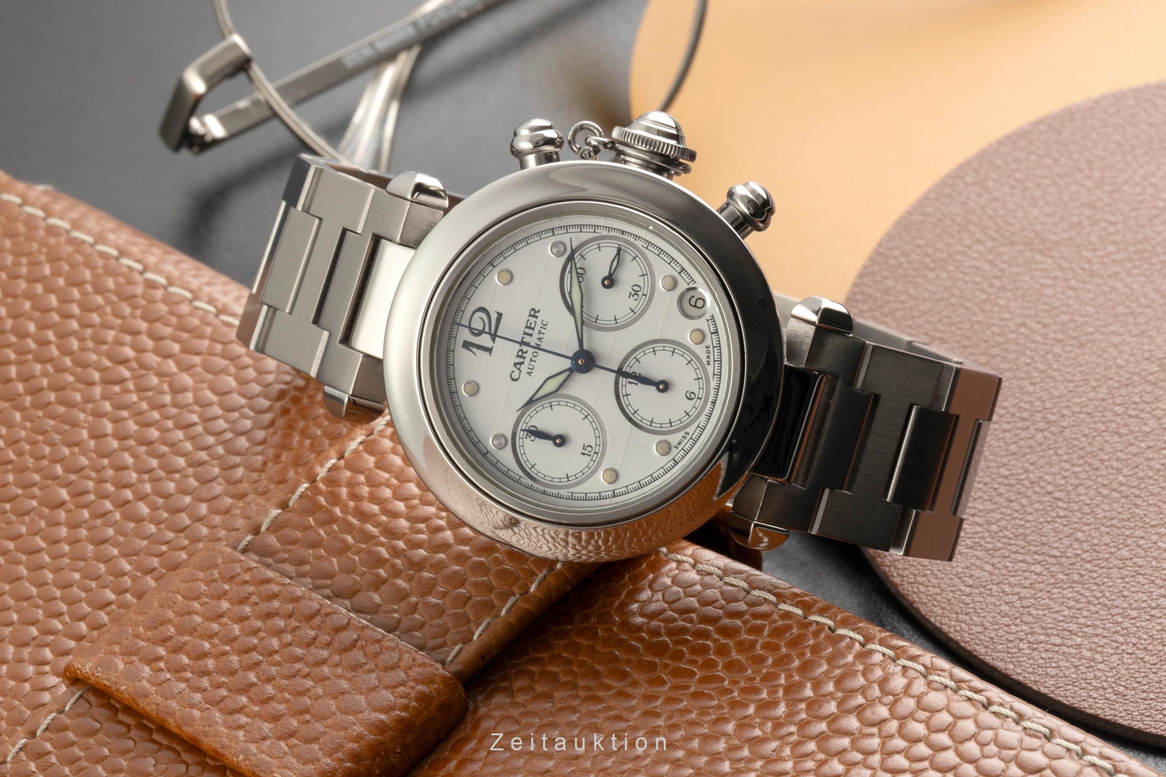 Cartier Pasha cronografo acciaio automatismo orologio da uomo W31039M7  [2602050]