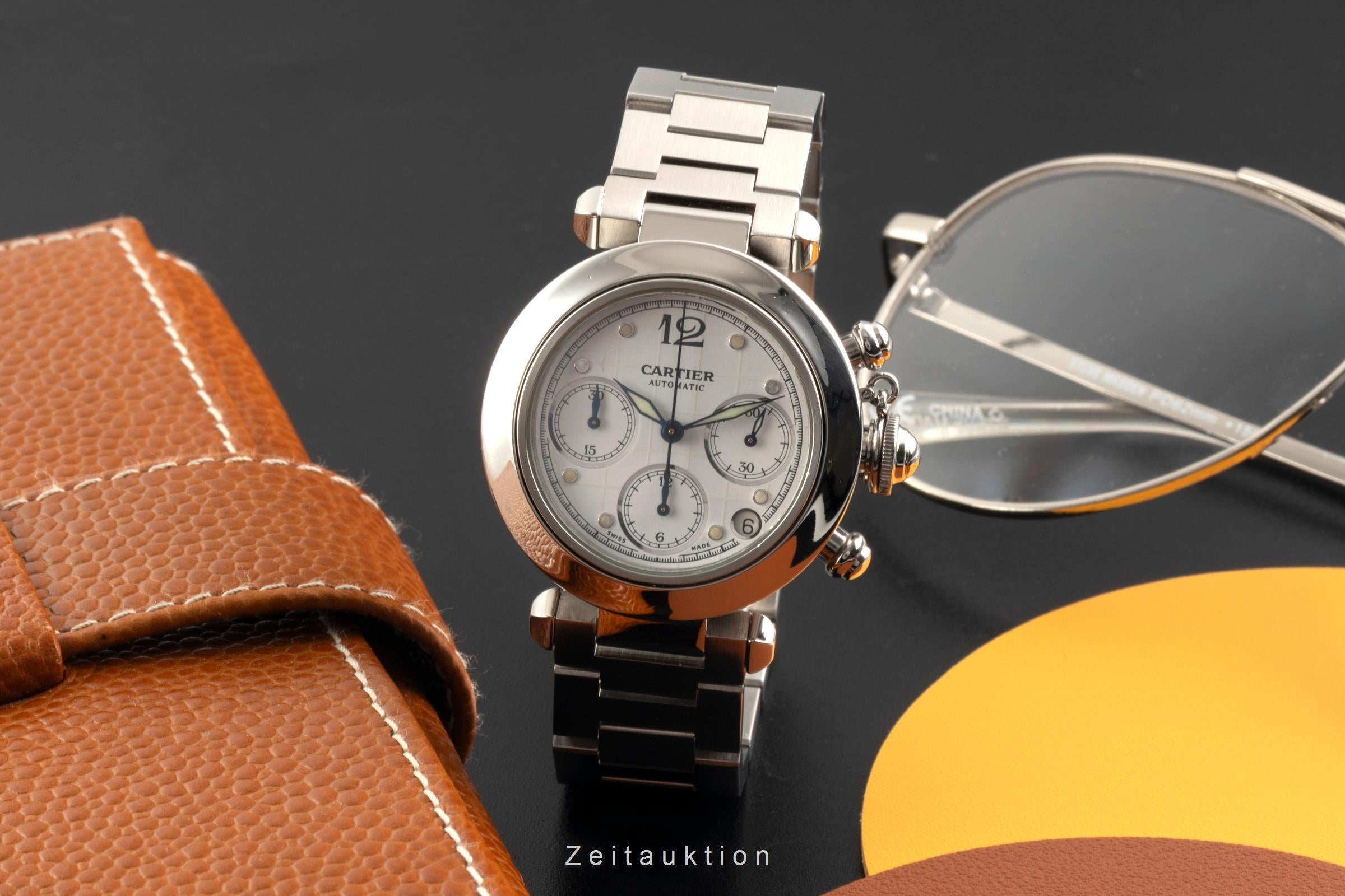Cartier Pasha cronografo acciaio automatismo orologio da uomo W31039M7  [2602050]