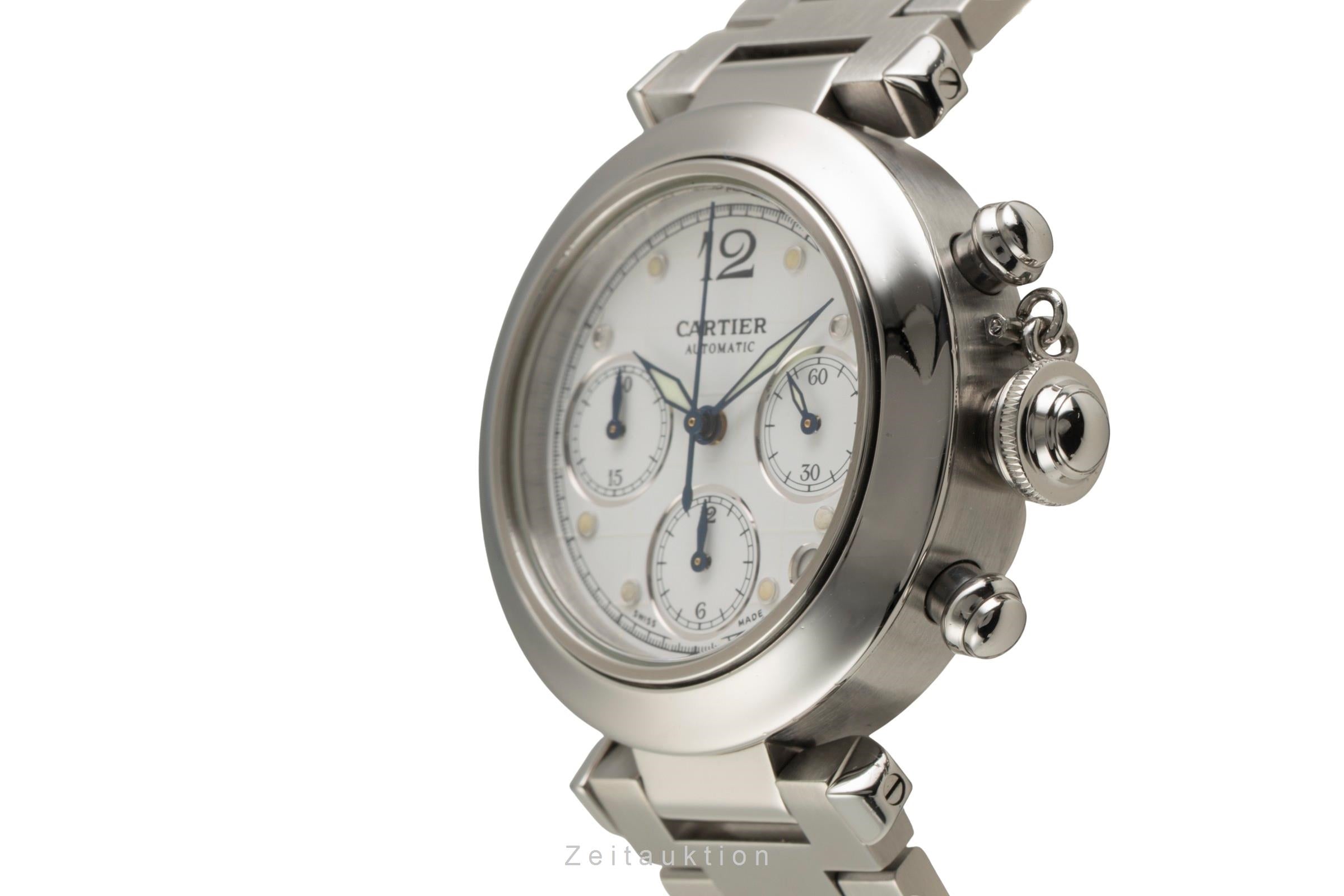 Cartier Pasha cronografo acciaio automatismo orologio da uomo W31039M7  [2602050]