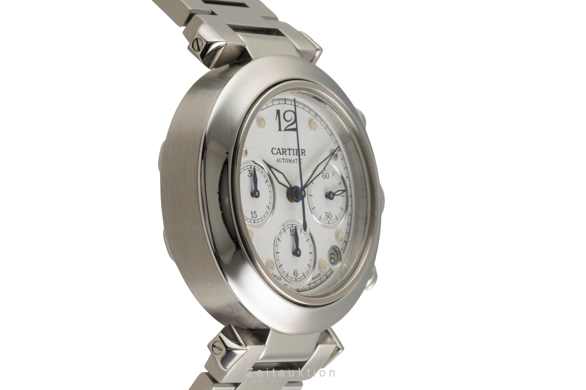 Cartier Pasha cronografo acciaio automatismo orologio da uomo W31039M7  [2602050]