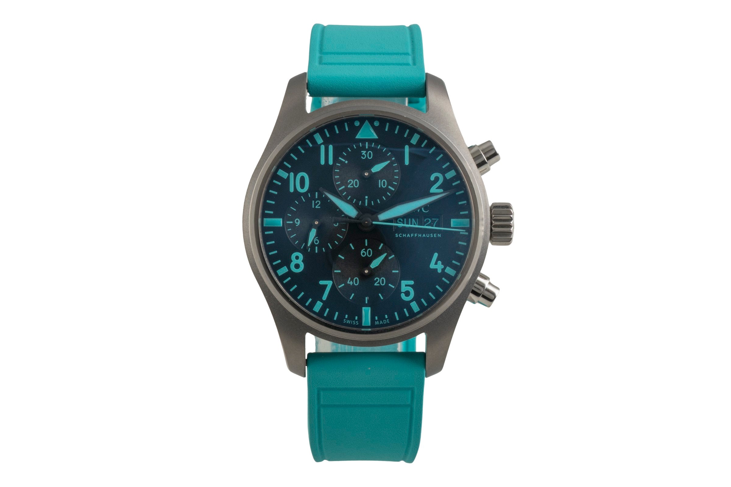 IWC Fliegerchronograph chronograph titanium automatic men's watch IW388108 LP: 9000EUR  [2602055]