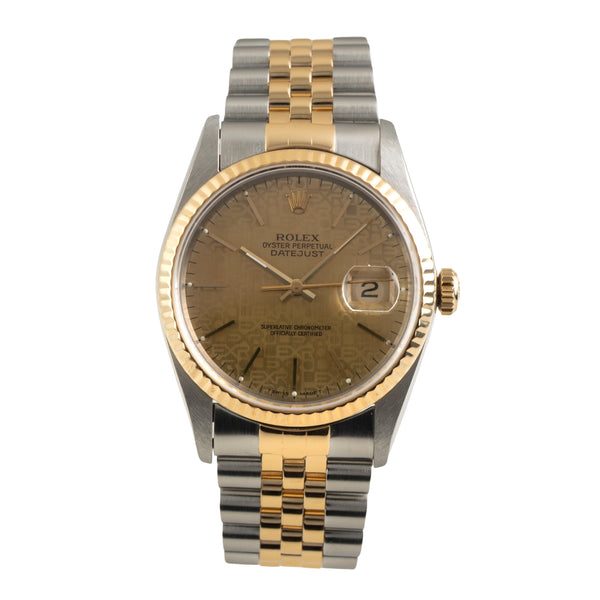 Rolex Datejust acero / oro automático reloj para caballeros 16233  [2602056]