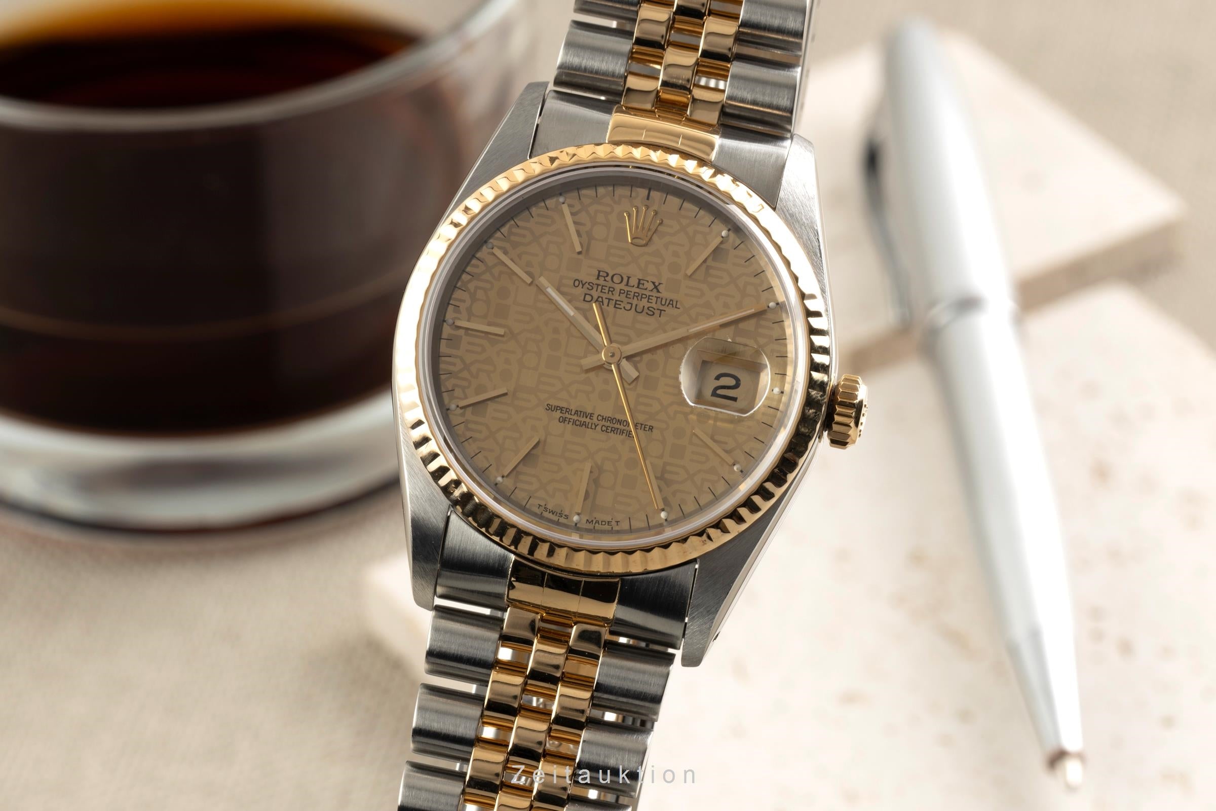 Rolex Datejust acero / oro automático reloj para caballeros 16233  [2602056]