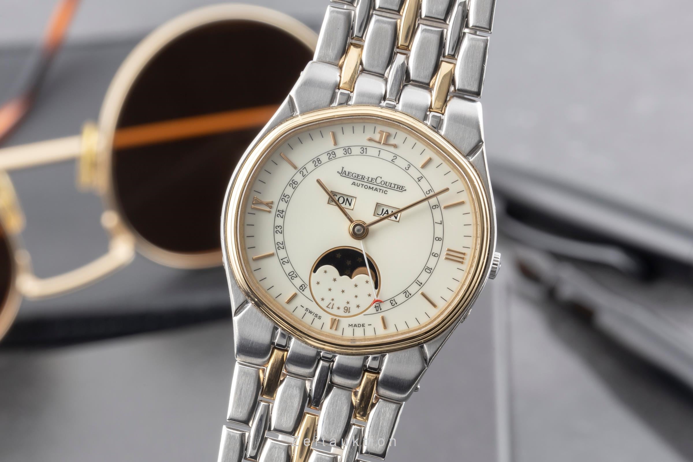 Jaeger LeCoultre Albatros acciaio / oro automatismo orologio da uomo 145.302.05  [2602063]