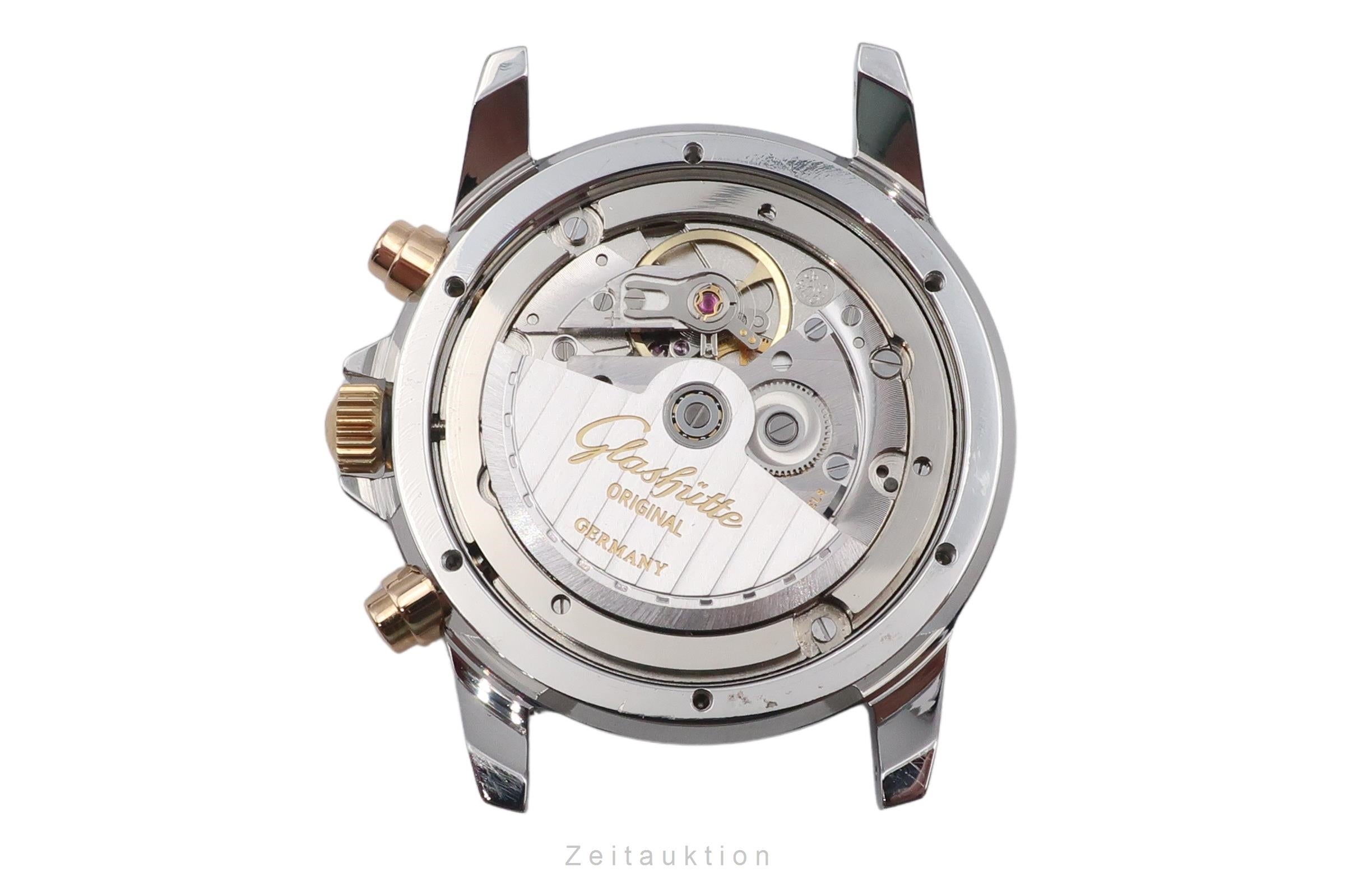 Glashütte chronographe acier / or  automatique montre pour hommes 10-60-05-05-04  [2602065]