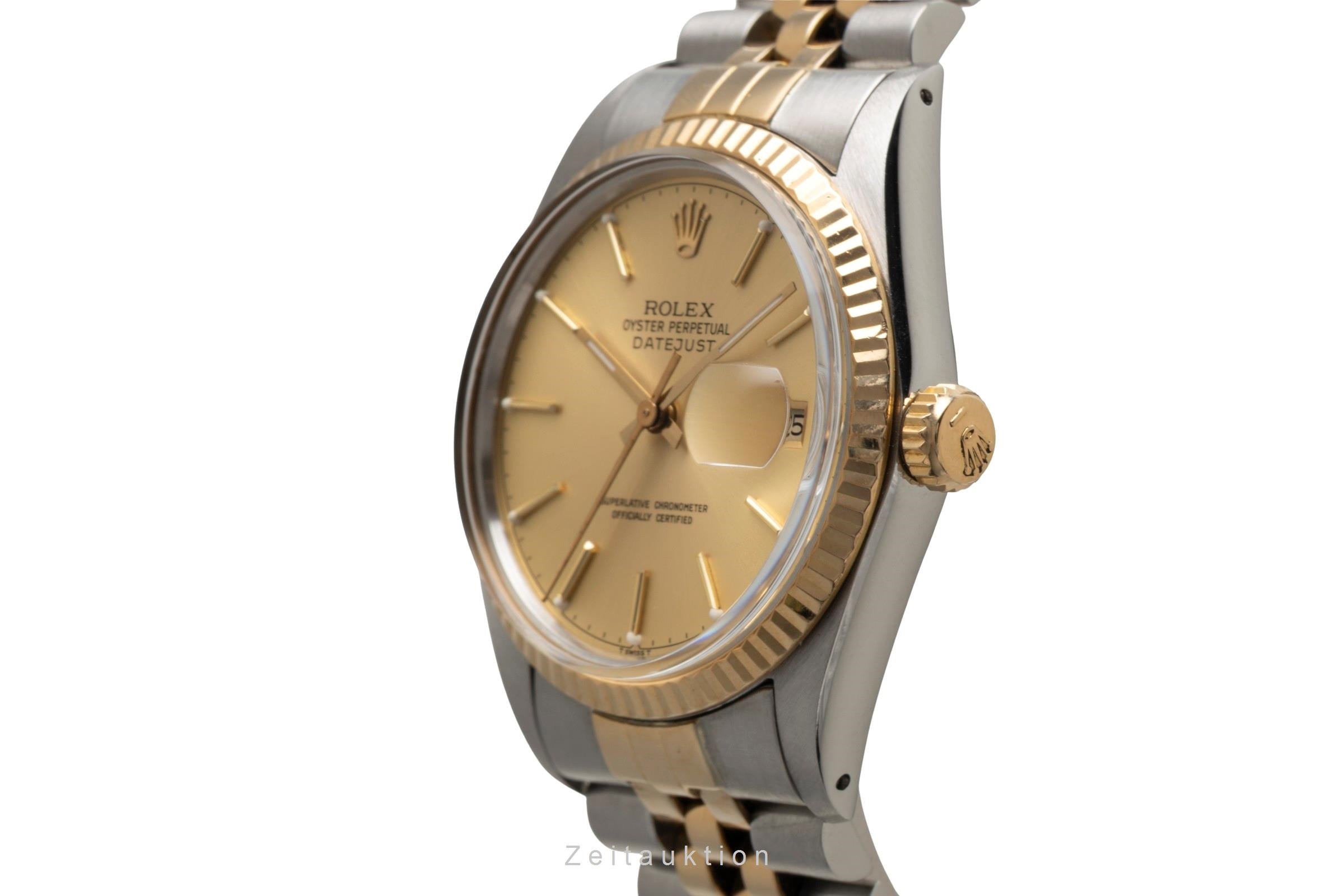 Rolex Datejust acier / or  automatique montre pour hommes 16013 Vintage  [2602066]