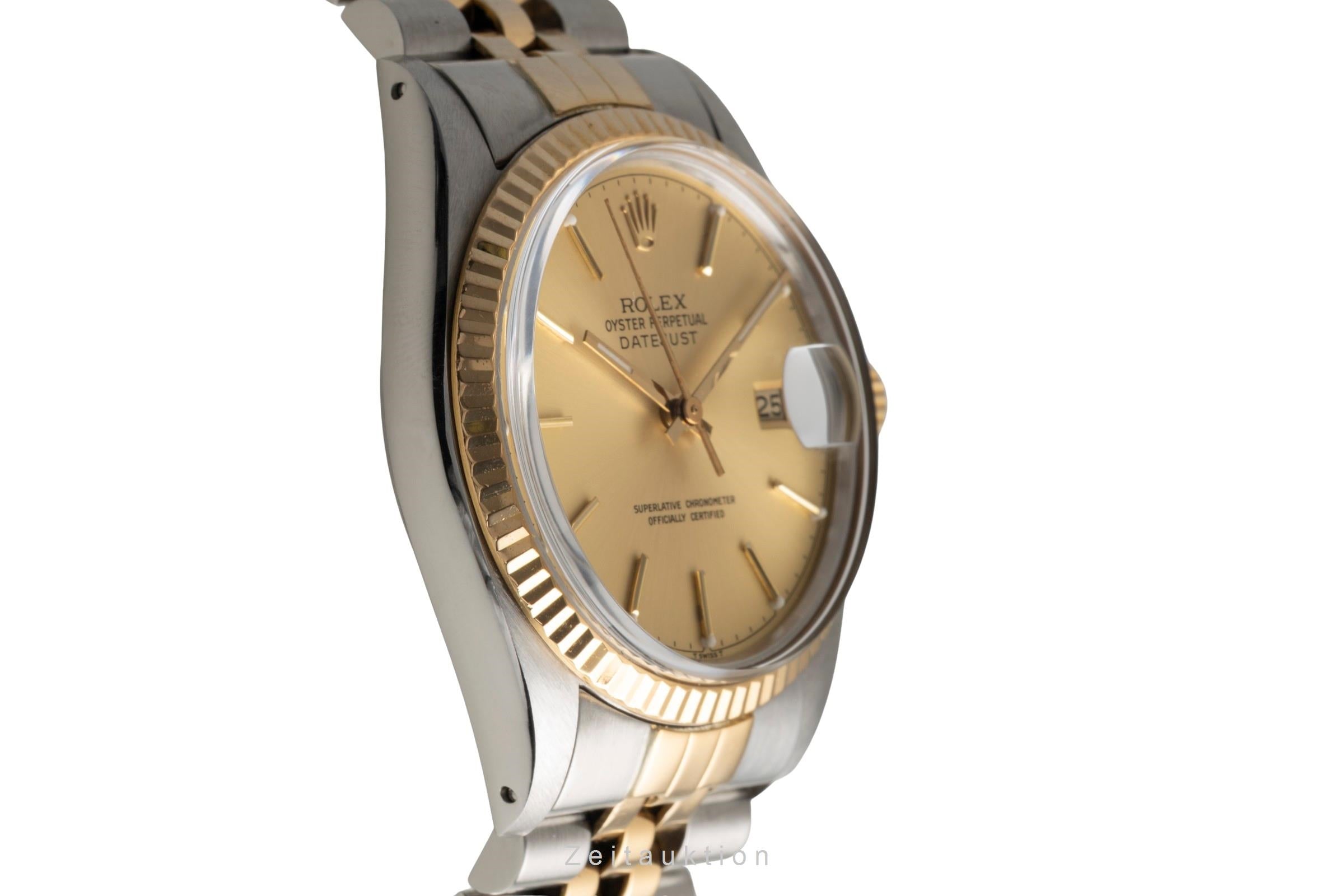 Rolex Datejust acier / or  automatique montre pour hommes 16013 Vintage  [2602066]