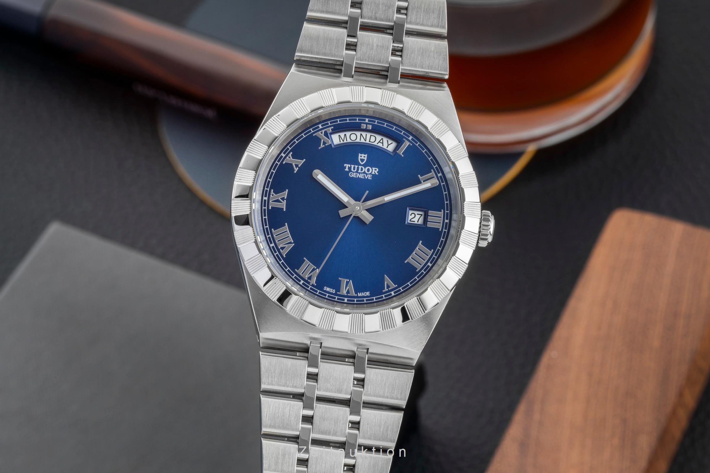 Tudor Royal acier automatique montre pour hommes M28600-0005 LP: 2950EUR  [2602072]