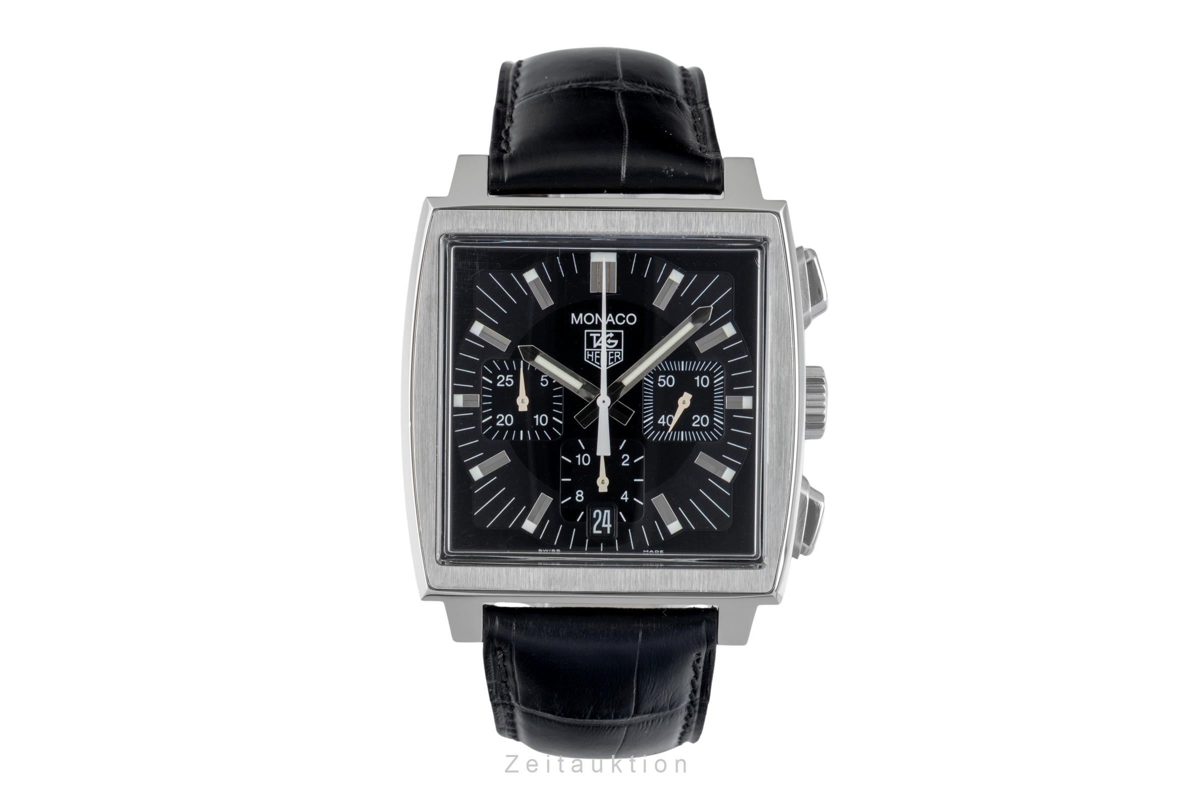 Tag Heuer Monaco chronograph steel automatic men's watch CW2111-0  [2602077]