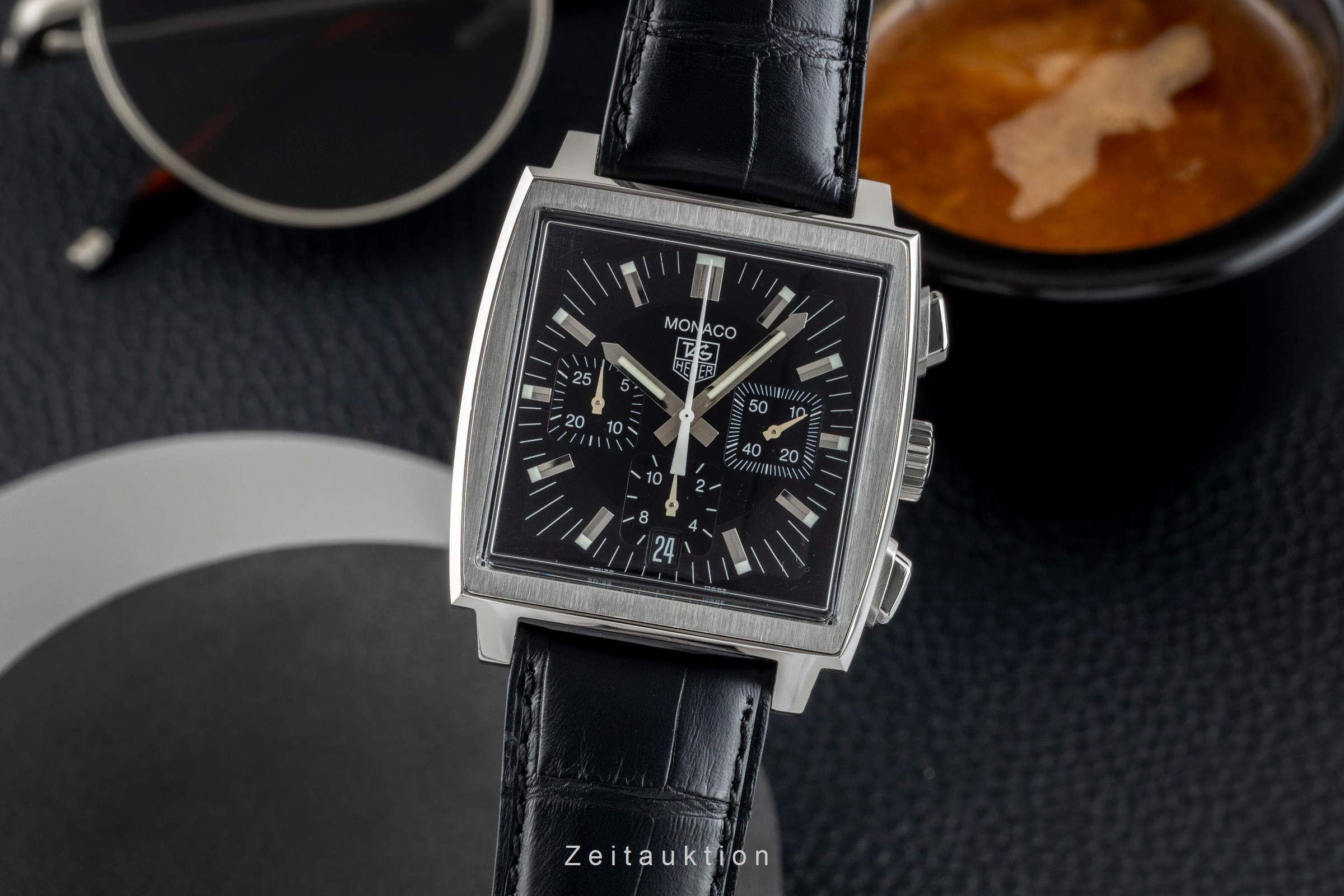Tag Heuer Monaco chronograph steel automatic men's watch CW2111-0  [2602077]