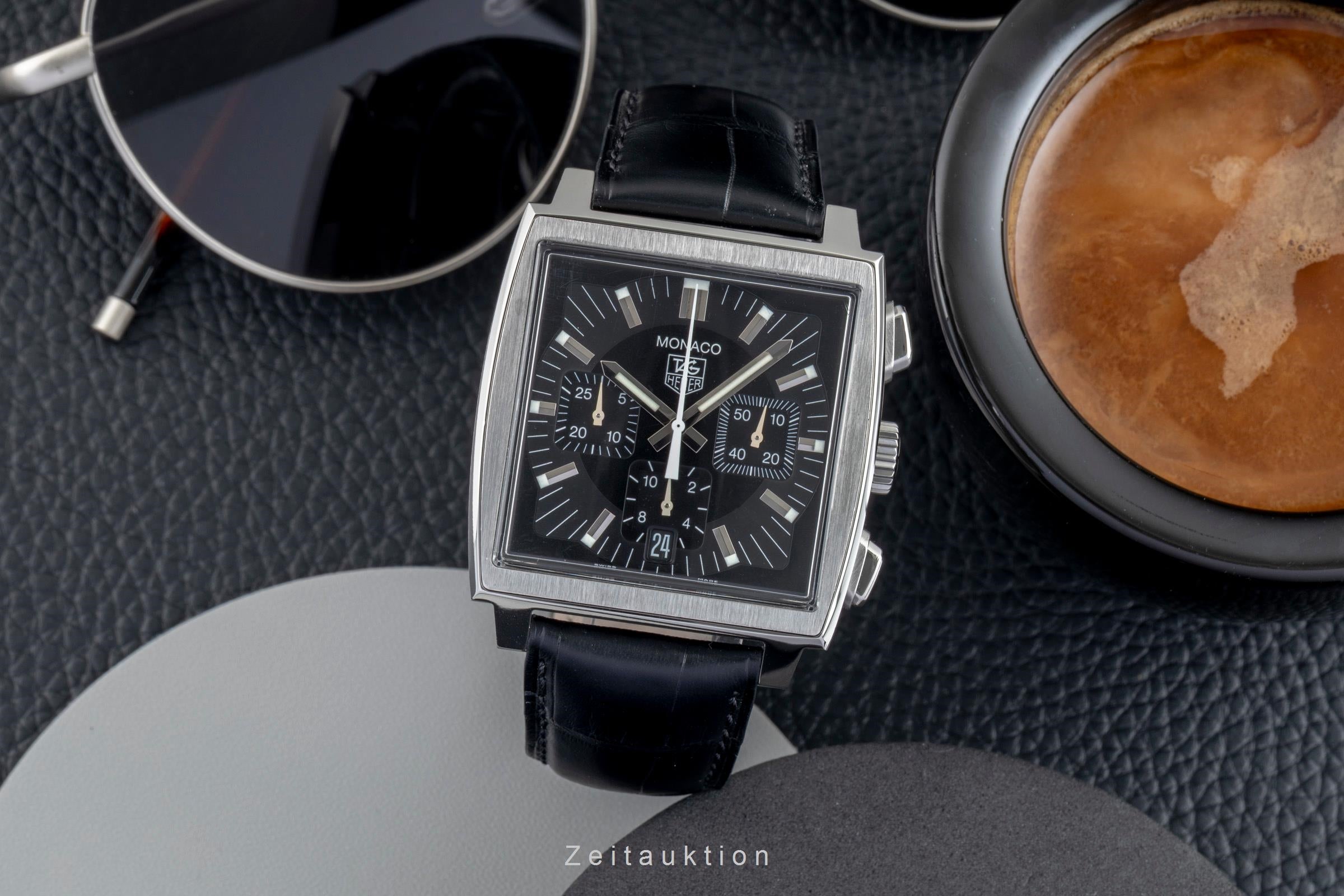 Tag Heuer Monaco chronograph steel automatic men's watch CW2111-0  [2602077]
