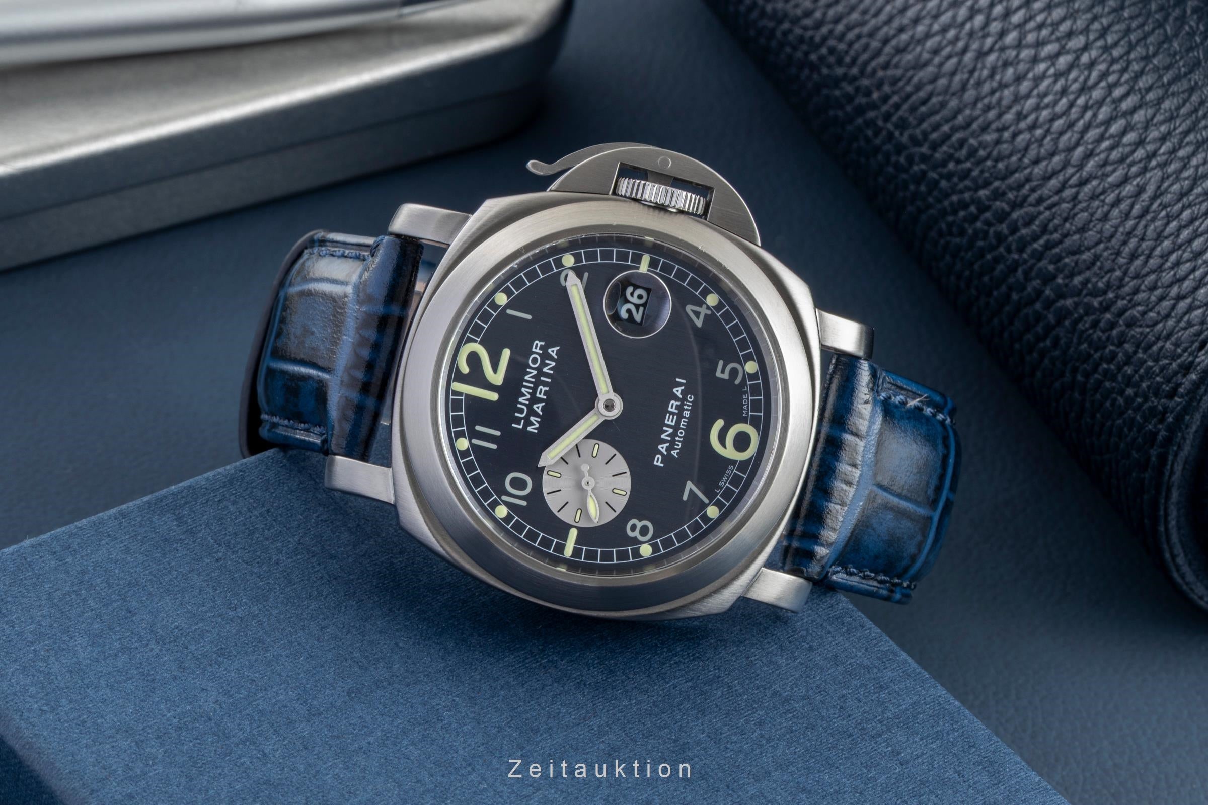 Panerai Luminor Marina acero automático reloj para caballeros PAM00086 LP: 8900EUR  [2602079]