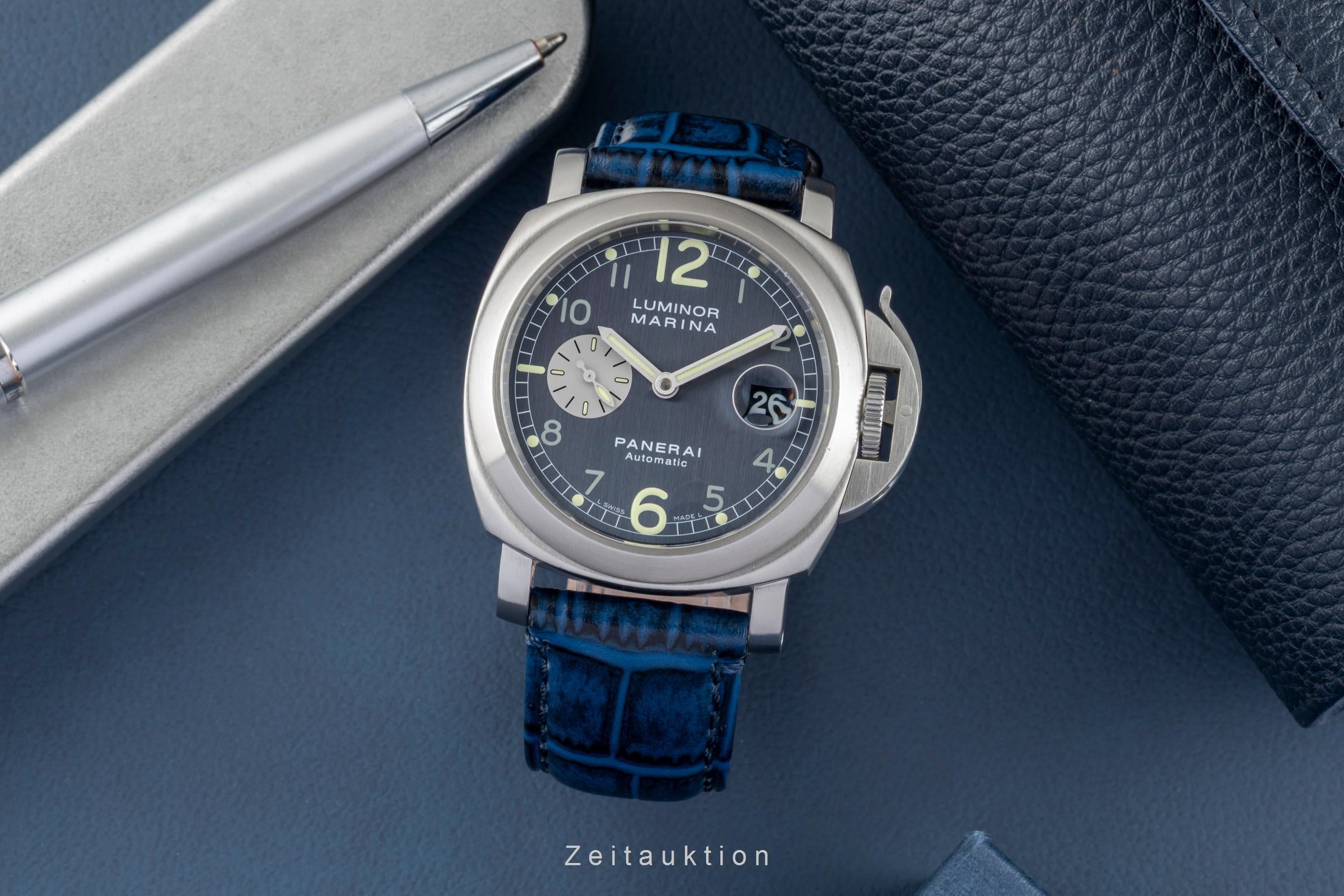 Panerai Luminor Marina acero automático reloj para caballeros PAM00086 LP: 8900EUR  [2602079]